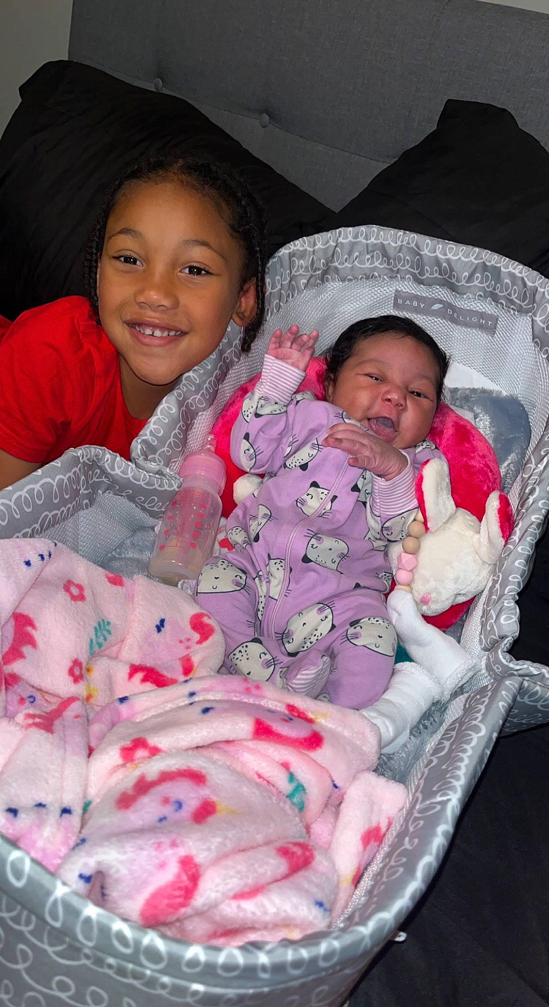 Xymiracle joined the competition — help win amazing prizes! baby, baby_toddler_clothing, cheek, child, comfort, event, face, facial_expression, happy, head, human, joy, lap, linens, lip, mouth, person, pink, skin, smile