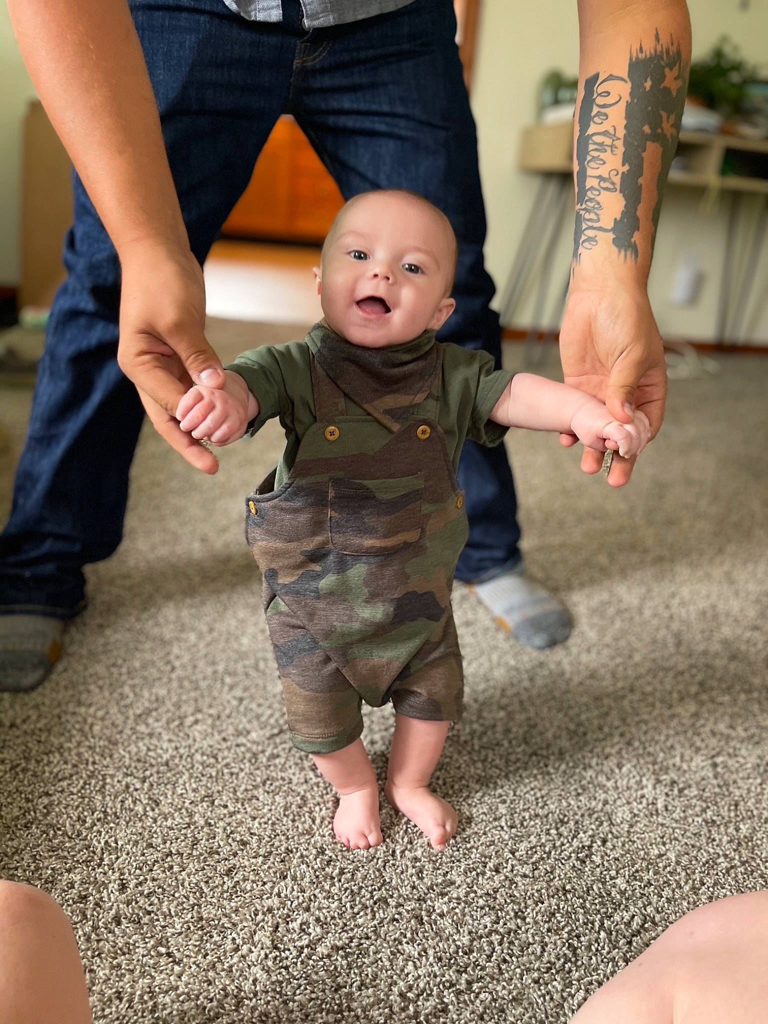 Branson joined the competition — help win amazing prizes! baby, barefoot, finger, foot, fun, gesture, grass, happy, head, human_body, joint, leg, person, shoe, shorts, sleeve, standing, thigh, thumb, toddler