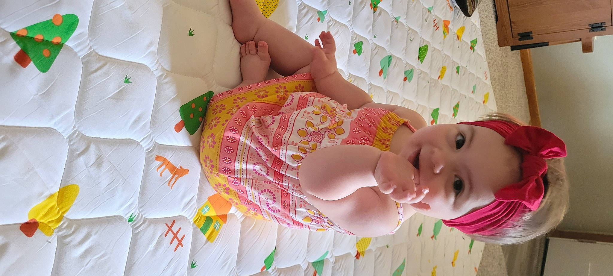 Emerson joined the competition — help win amazing prizes! baby, baby_products, baby_toddler_clothing, bedding, child, comfort, joy, linens, pattern, person, room, textile, toddler