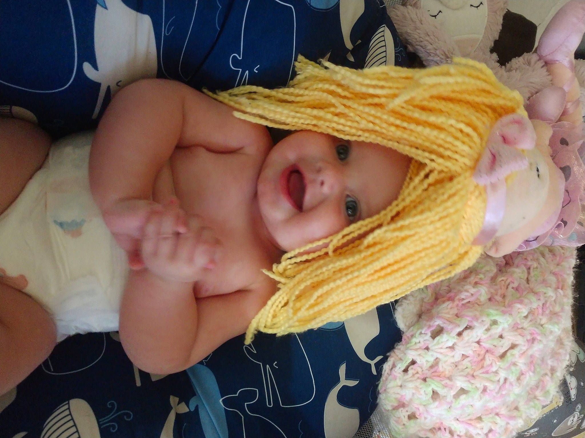 Margo is registered to the contest to win money with this photo: baby, birth, cheek, child, finger, hand, headwear, nose, person, sleep, textile, wool