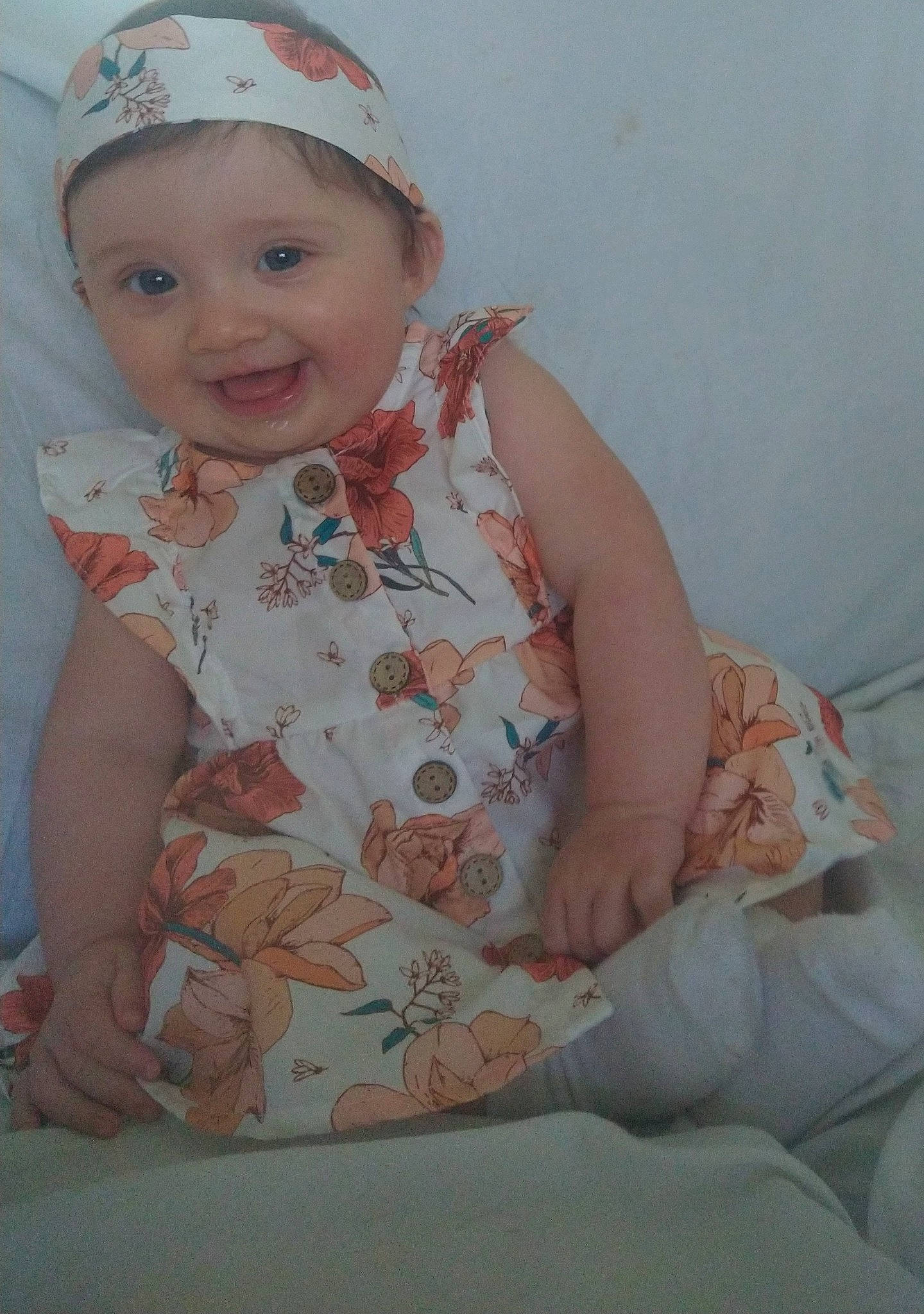 Journey joined the competition — help win amazing prizes! arm, baby, baby_toddler_clothing, cap, cheek, chin, comfort, facial_expression, hairstyle, happy, headwear, iris, joy, lip, mouth, pattern, person, pink, skin, sleeve