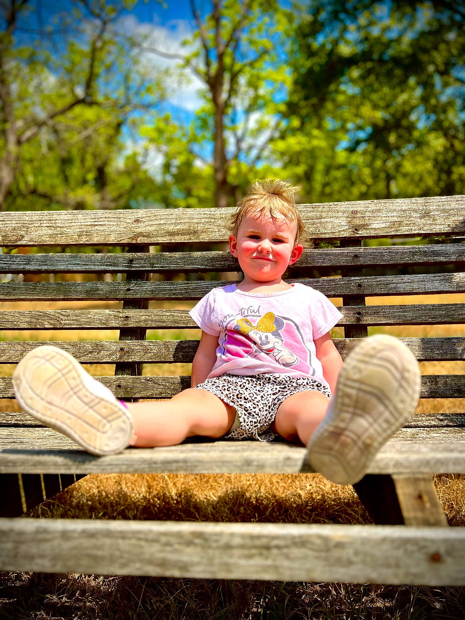 Astrid joined the competition — help win amazing prizes! child, fun, grass, happy, landscape, leisure, people_in_nature, person, plant, portrait_photography, recreation, sitting, soil, spring, sunlight, t_shirt, tints_and_shades, toddler, tree, wood