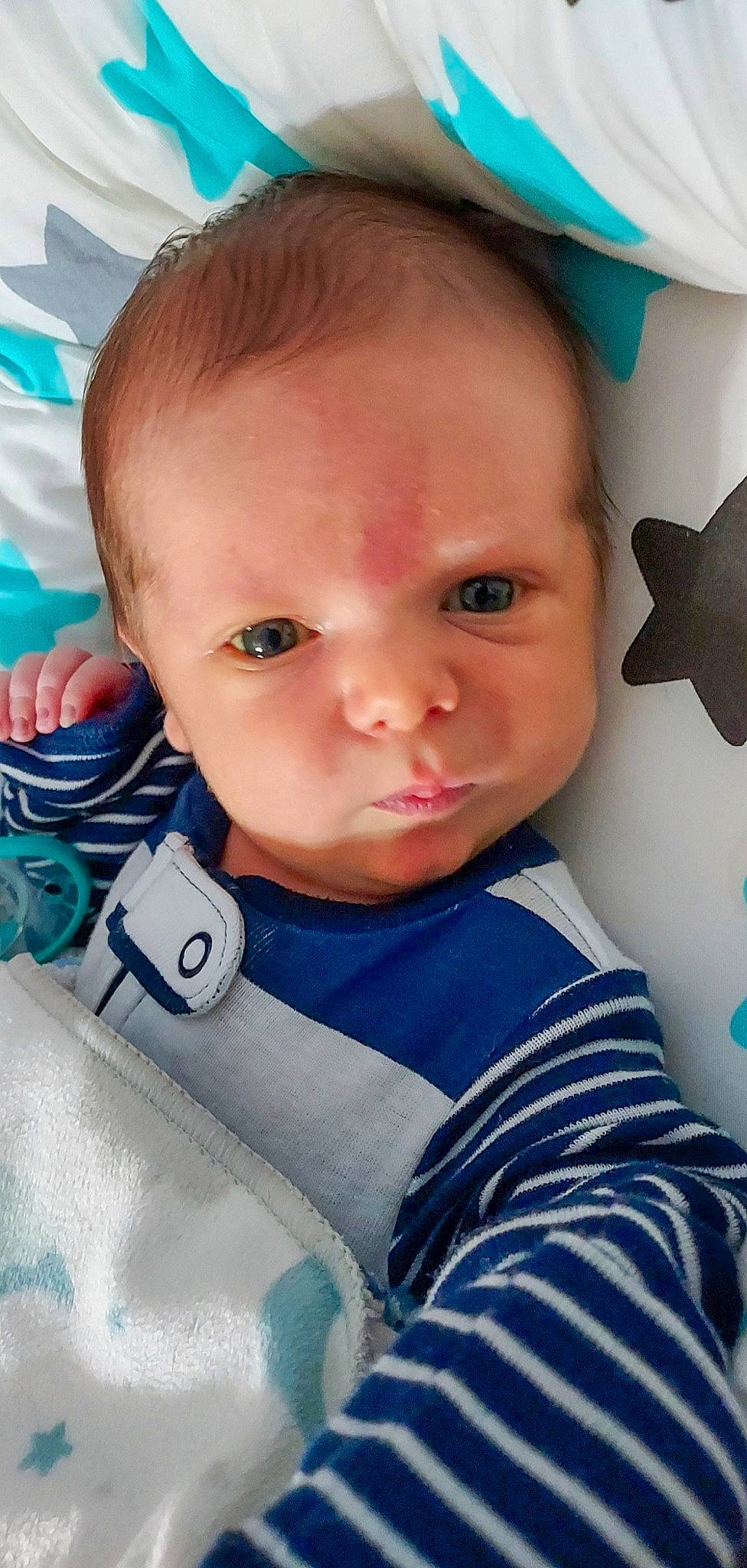 Keenan is registered to the contest to win money with this photo: aqua, baby, baby_toddler_clothing, blue, cheek, child, chin, electric_blue, eye, eyebrow, eyelash, facial_expression, iris, mouth, nose, people, person, product, skin, sleeve