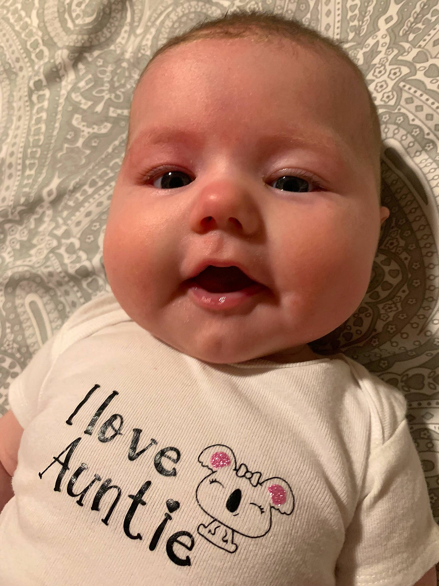 Raelynn is registered to the contest to win money with this photo: baby, baby_toddler_clothing, cheek, clothing, eye, eyebrow, eyelash, forehead, happy, head, human_body, iris, lip, mouth, neck, nose, person, pink, skin, sleeve