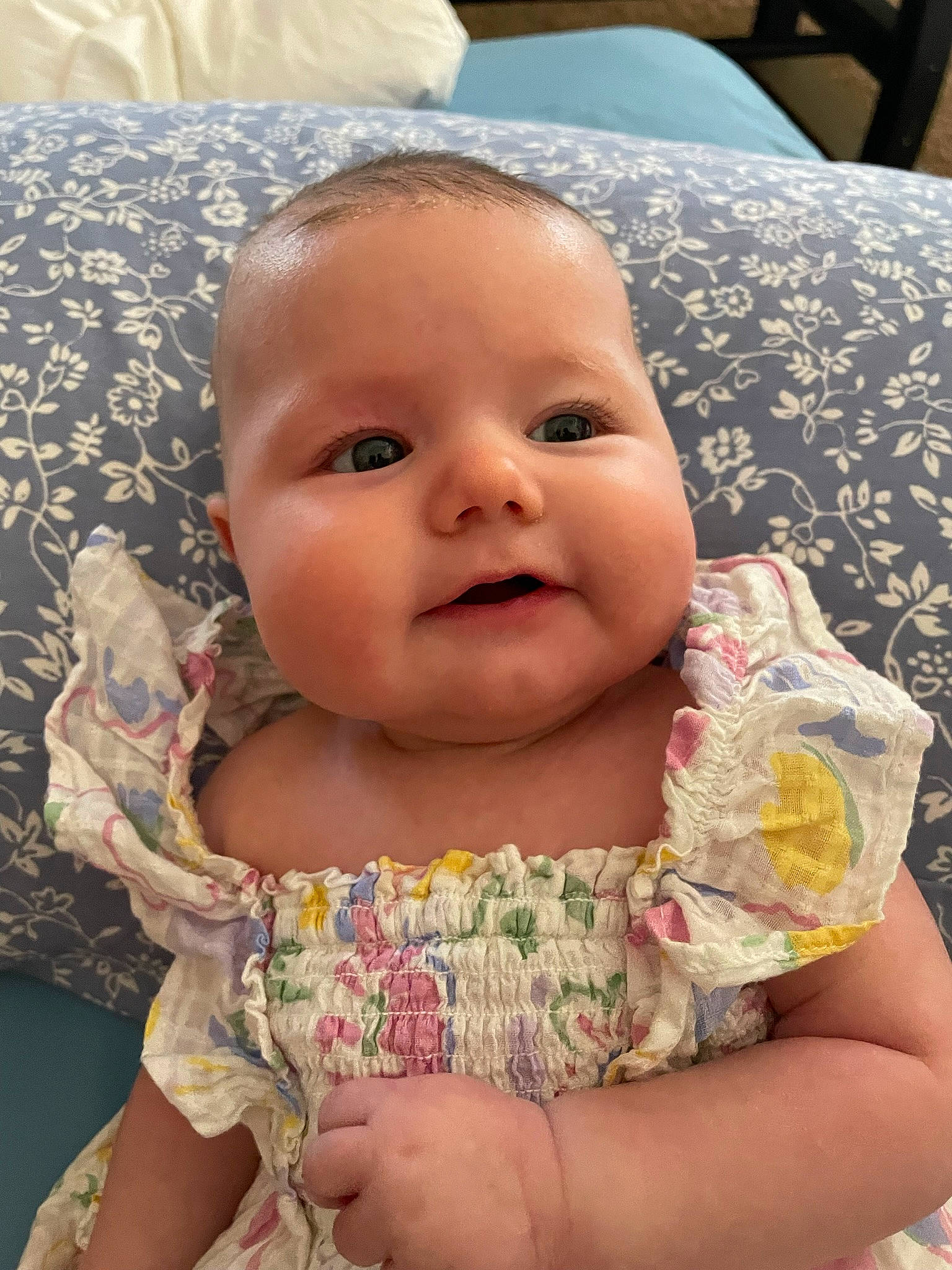 Raelynn joined the competition — help win amazing prizes! baby, baby_toddler_clothing, cheek, child, chin, eye, eyelash, face, fun, happy, head, iris, lip, mouth, nose, person, pink, skin, sleeve, smile
