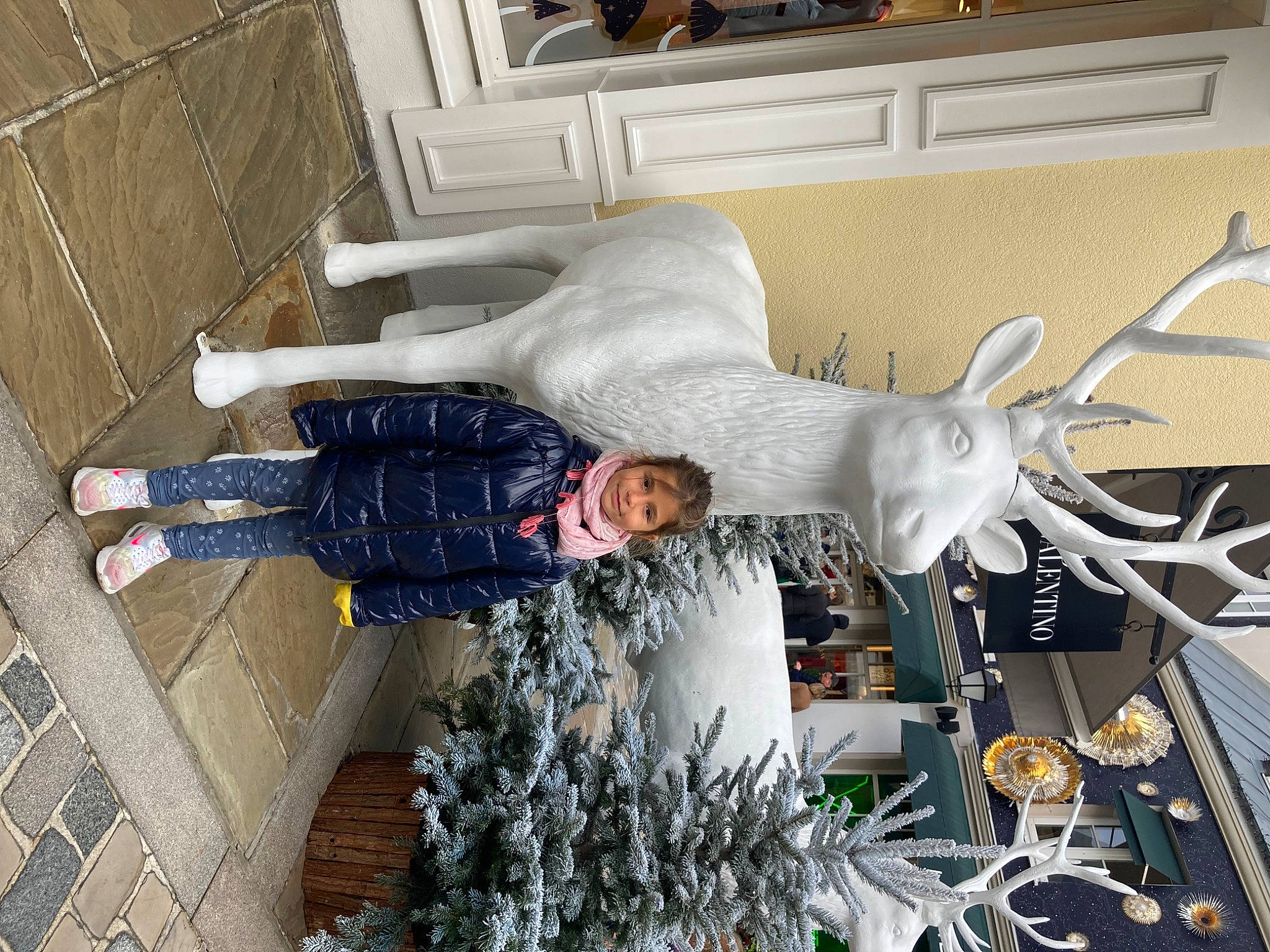 Léna participe au concours pour gagner de l'argent avec cette photo : art, christmas, christmas_decoration, christmas_ornament, christmas_tree, conifer, elk, event, flooring, holiday, holiday_ornament, joy, ornament, person, reindeer, room, tradition, tree, twig, white