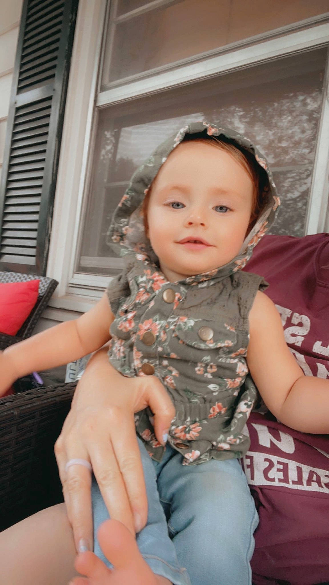 Lydia joined the competition — help win amazing prizes! arm, baby_toddler_clothing, black_hair, chin, comfort, face, finger, flash_photography, gesture, happy, head, iris, joint, neck, person, shoulder, skin, sleeve, sunglasses, thigh