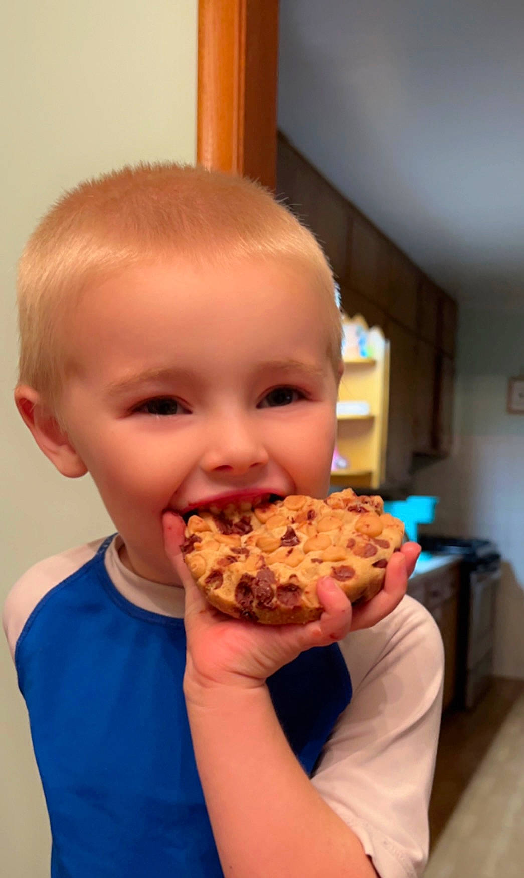 Liam is registered to the contest to win money with this photo: baked_goods, baking, california_style_pizza, child, comfort_food, cuisine, dessert, dish, eating, fast_food, finger_food, food, food_craving, ingredient, joy, junk_food, person, pizza, recipe, smile