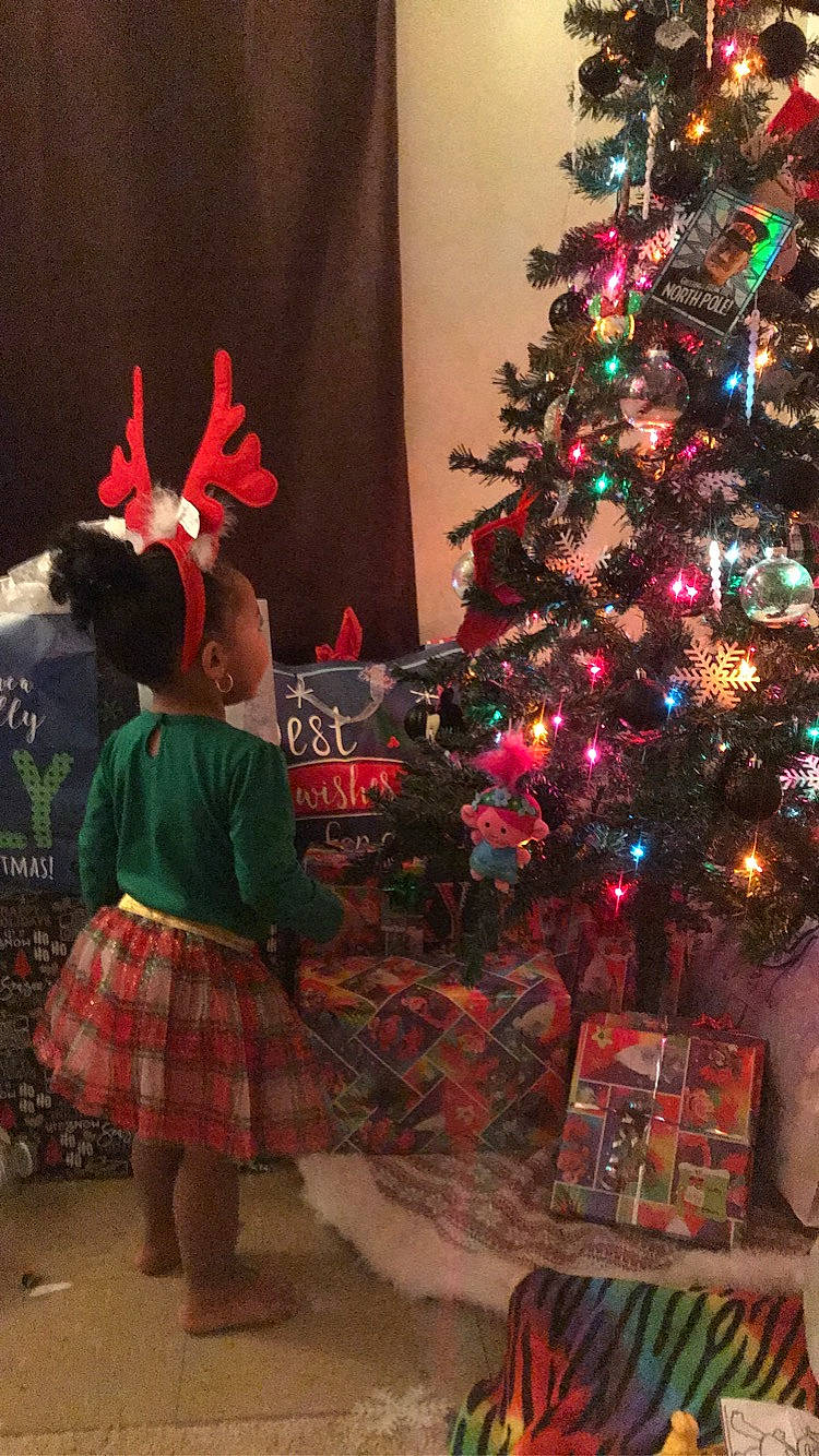 Willow Rose is registered to the contest to win money with this photo: christmas, christmas_decoration, christmas_eve, christmas_lights, christmas_ornament, christmas_tree, conifer, curtain, event, holiday, holiday_ornament, home, interior_design, ornament, pattern, person, plaid, red, tartan, tradition