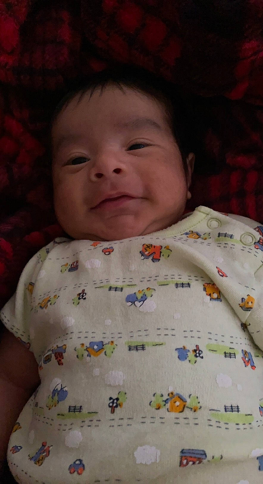 Gerardo is registered to the contest to win money with this photo: baby, baby_toddler_clothing, cheek, chin, comfort, eye, face, forehead, head, lip, mouth, neck, nose, organ, person, pink, skin, sleeve, smile, textile