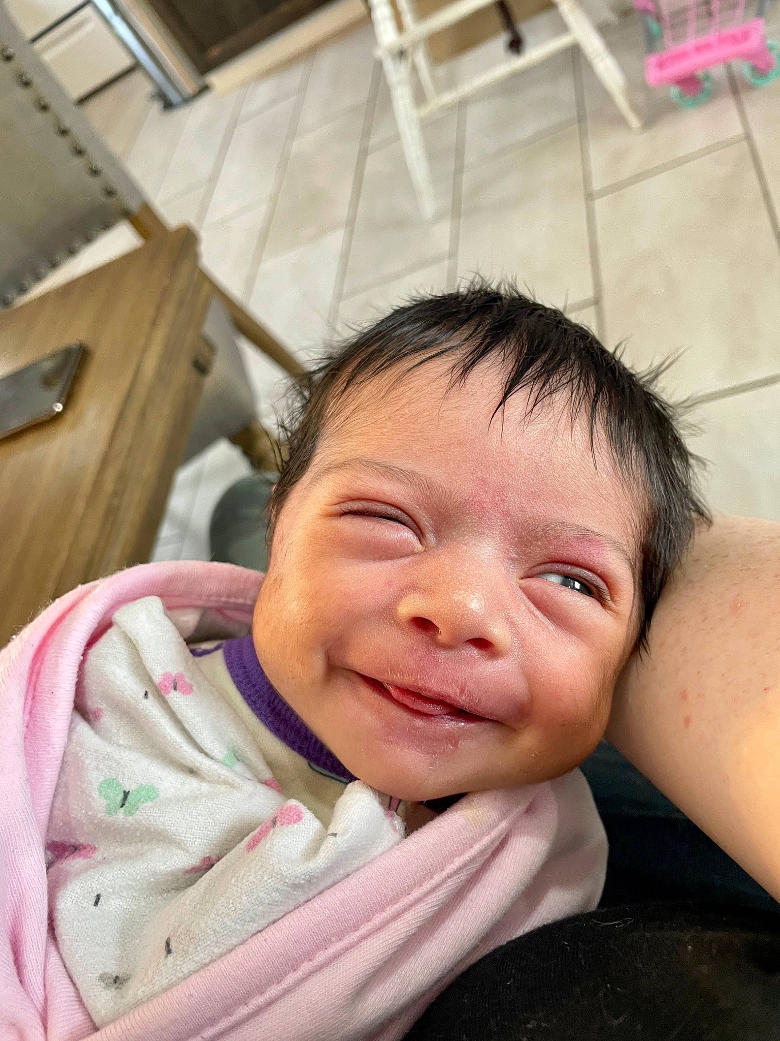 Lola joined the competition — help win amazing prizes! baby, cheek, chin, comfort, eye, eyebrow, finger, forehead, gesture, happy, jaw, lip, mammal, mouth, neck, nose, organ, person, product, skin