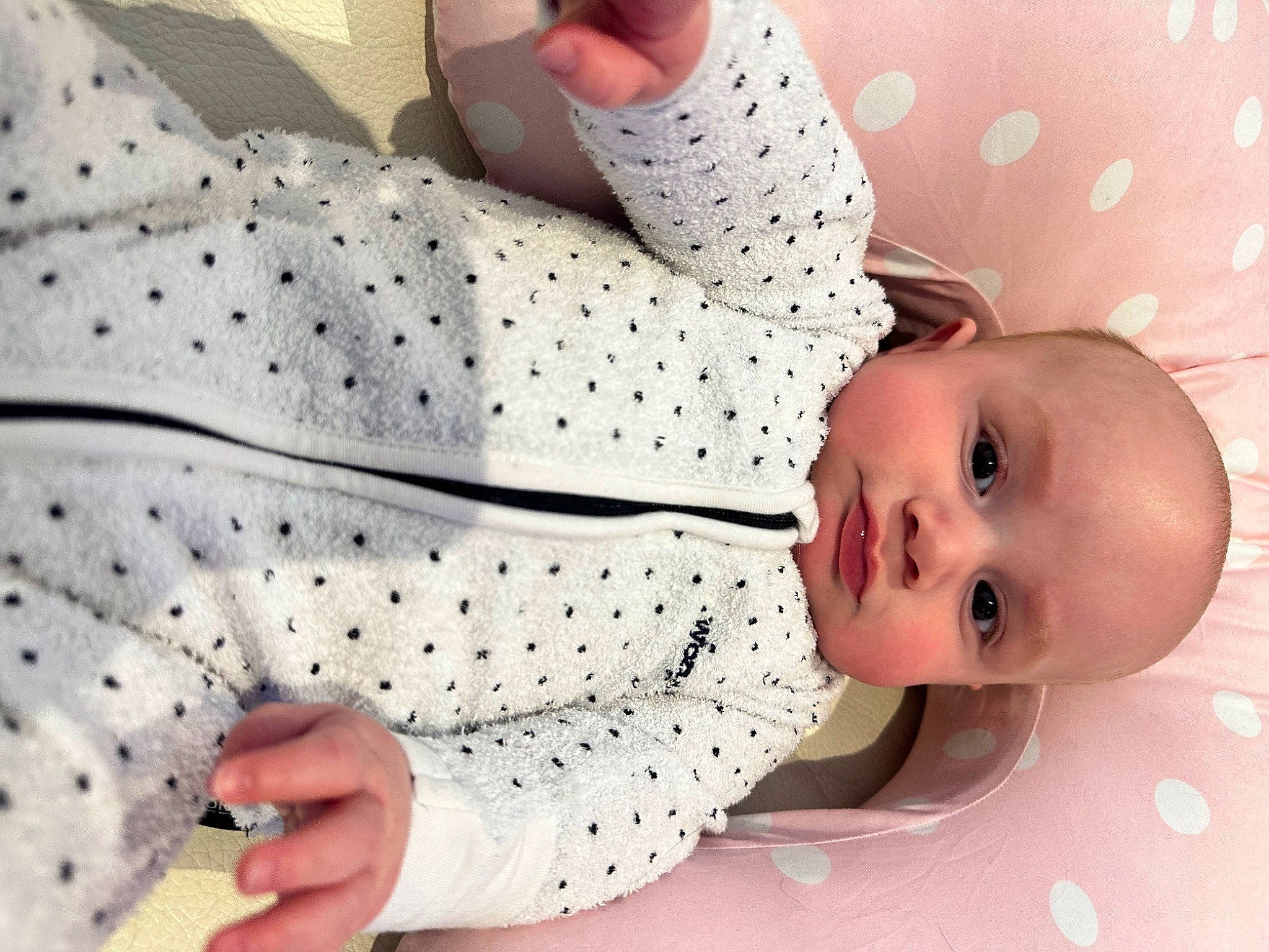 Collin joined the competition — help win amazing prizes! baby, baby_products, baby_safety, baby_sleeping, baby_toddler_clothing, child, collar, comfort, dress_shirt, finger, foot, human_leg, linens, nail, pattern, person, skin, sleeve, thumb, toddler