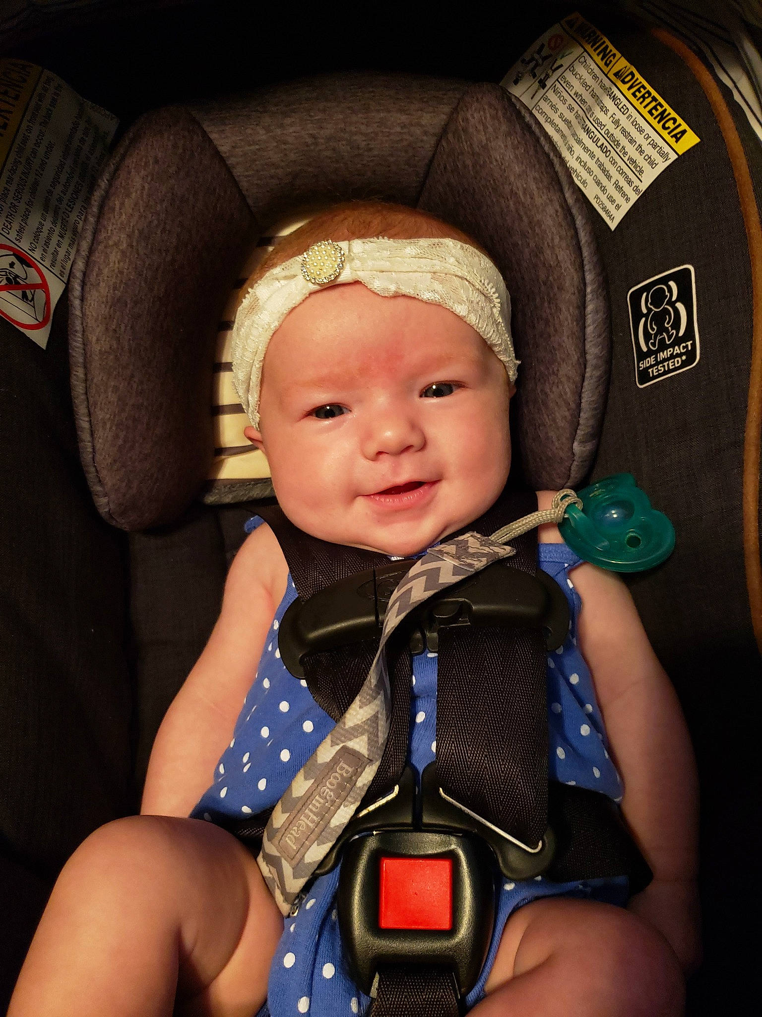 Jaydah joined the competition — help win amazing prizes! baby, baby_carriage, baby_in_car_seat, baby_products, car_seat, child, headwear, neck, person, product, toddler