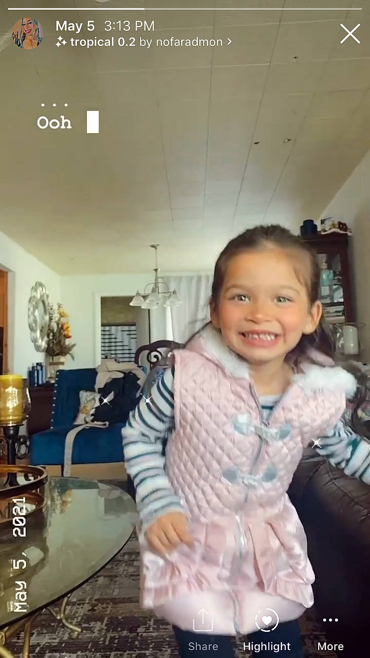 Isabella is registered to the contest to win money with this photo: baby, baby_toddler_clothing, ceiling, chair, child, couch, flooring, fun, fur, happy, joy, laugh, pattern, person, picture_frame, portrait_photography, room, selfie, sitting, sleeve