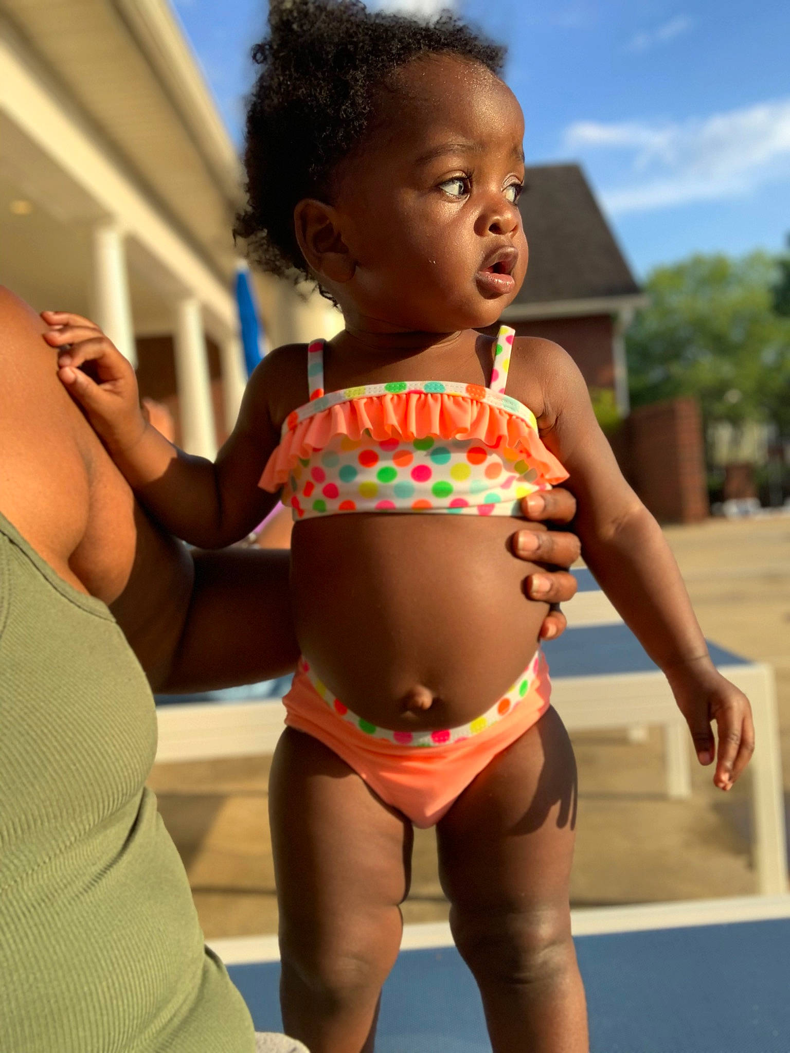 Leia is registered to the contest to win money with this photo: abdomen, black_hair, brassiere, chest, eye, happy, human_body, leisure, lingerie, lingerie_top, person, sky, swimsuit_bottom, swimsuit_top, swimwear, thigh, trunk, undergarment, underpants, waist