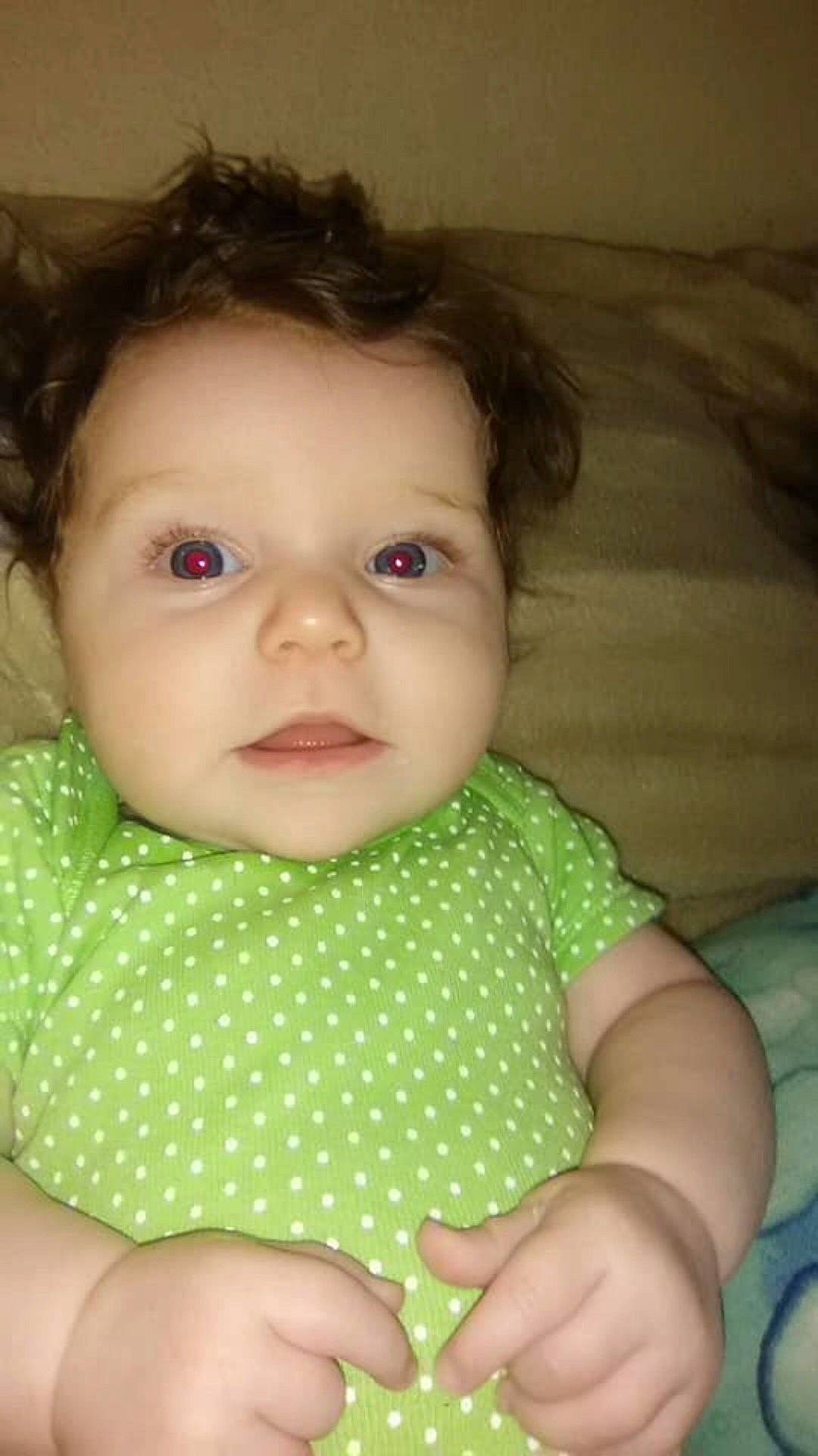 Elyse joined the competition — help win amazing prizes! black_hair, cheek, child, chin, eye, face, forehead, girl, green, hand, head, human_hair_color, infant, iris, lip, mouth, nose, person, skin, smile