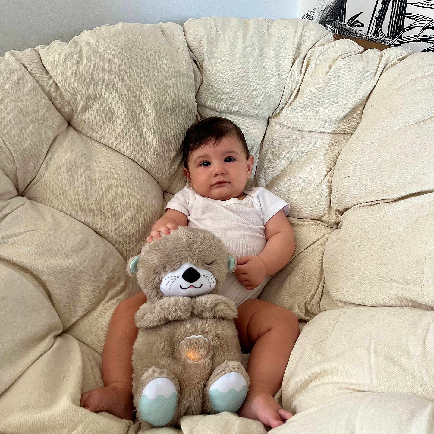 Elia-maria a rejoint le concours — aidez-le/la à gagner de superbes lots ! animal, baby, bed, bedroom, bird, blanket, couch, cushion, face, furniture, head, homedecor, indoors, person, photography, pillow, plush, portrait, teddybear, toy