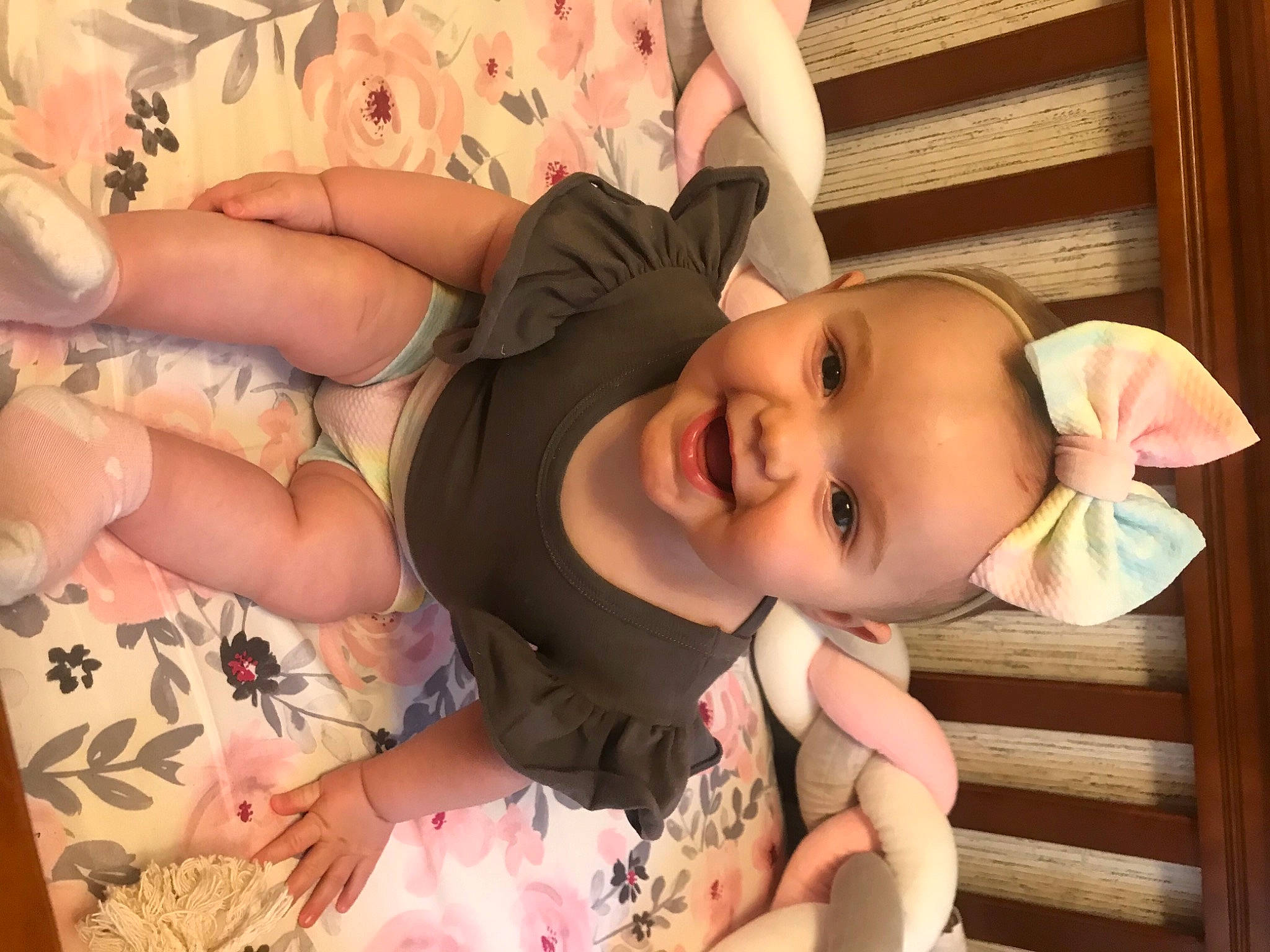 Cali May joined the competition — help win amazing prizes! baby_toddler_clothing, cheek, dress, eye, finger, glasses, happy, head, headgear, human, human_body, iris, leg, mouth, nose, person, pink, skin, smile, thigh