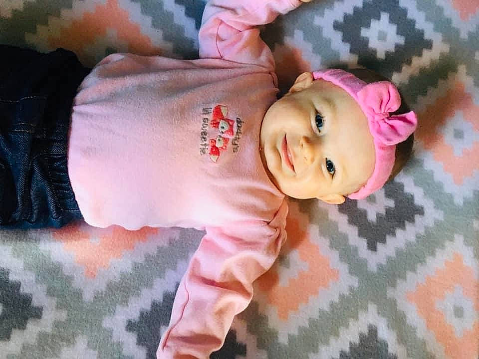 Kenzie joined the competition — help win amazing prizes! baby, baby_products, baby_toddler_clothing, cheek, child, headwear, lip, mouth, nightwear, nose, peach, person, pink, skin, sleeve, textile, toddler