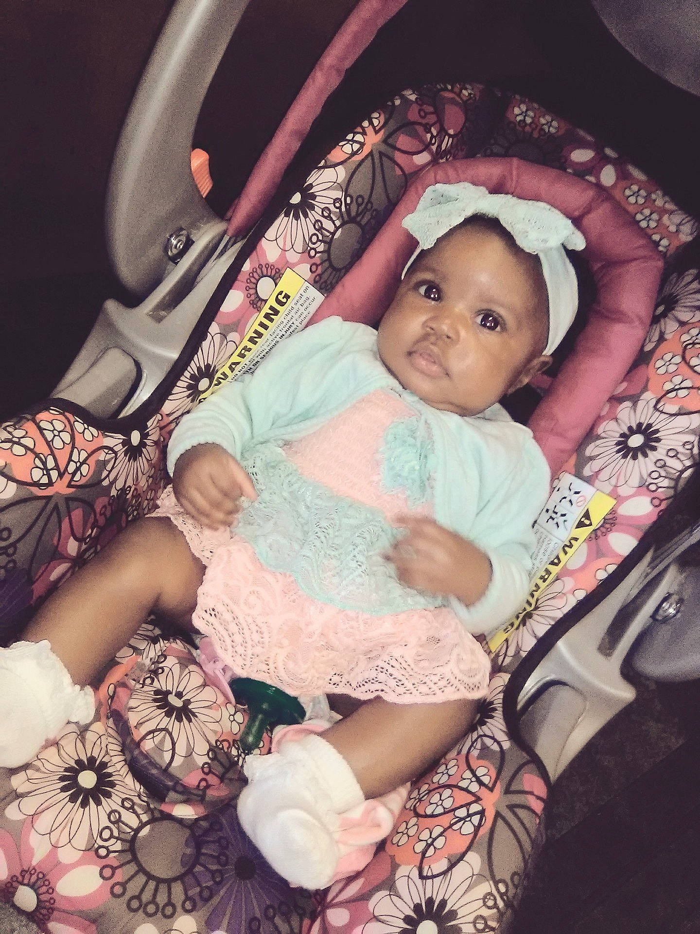 Kori Chanel joined the competition — help win amazing prizes! abdomen, arm, child, design, girl, hair_accessory, headgear, infant, jewellery, person, pink, product, skin, toddler