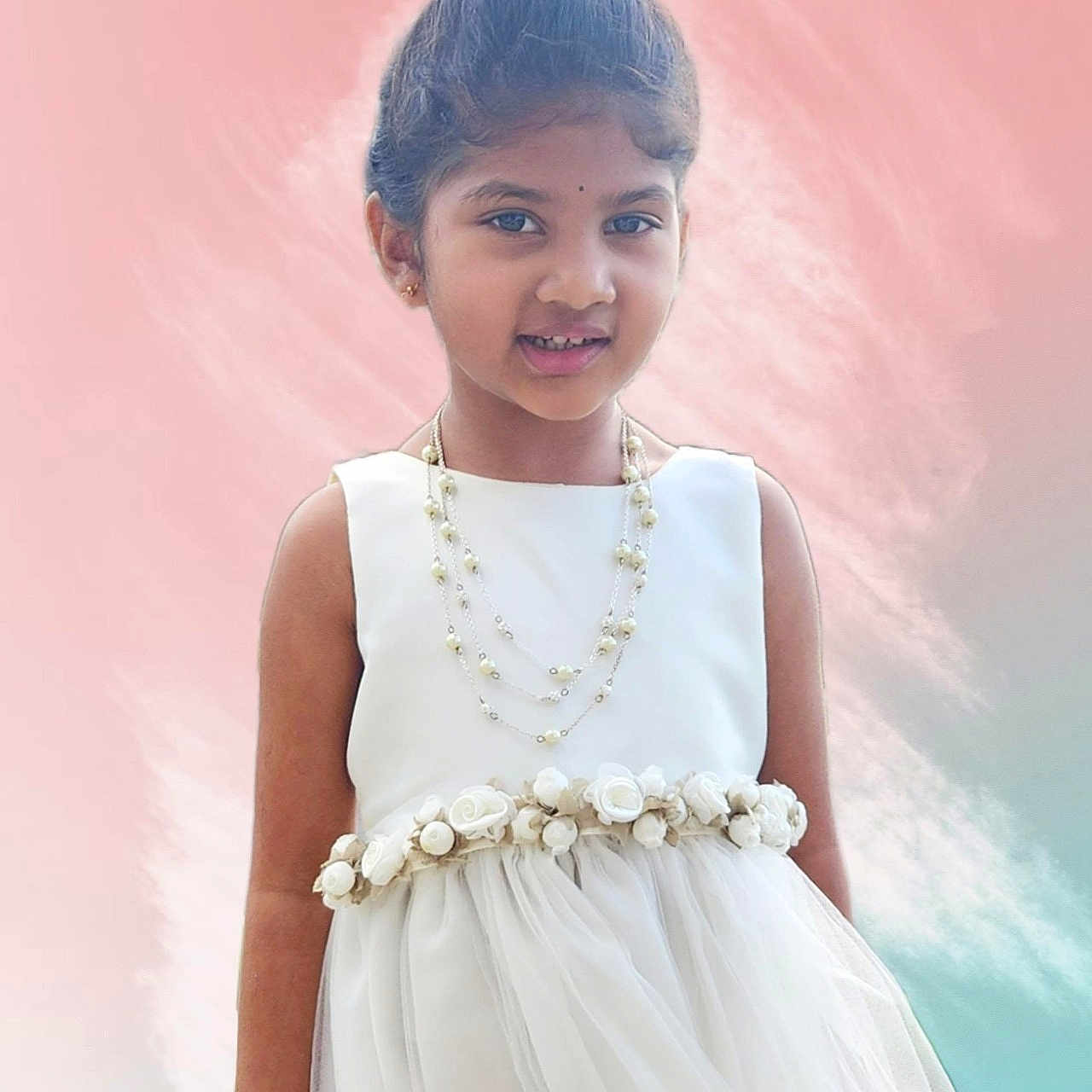 Ksheythra joined the competition — help win amazing prizes! accessories, blackhair, child, clothing, dress, eveningdress, face, female, formalwear, girl, hair, happy, head, jewelry, necklace, person, photography, portrait, sleeve, smile