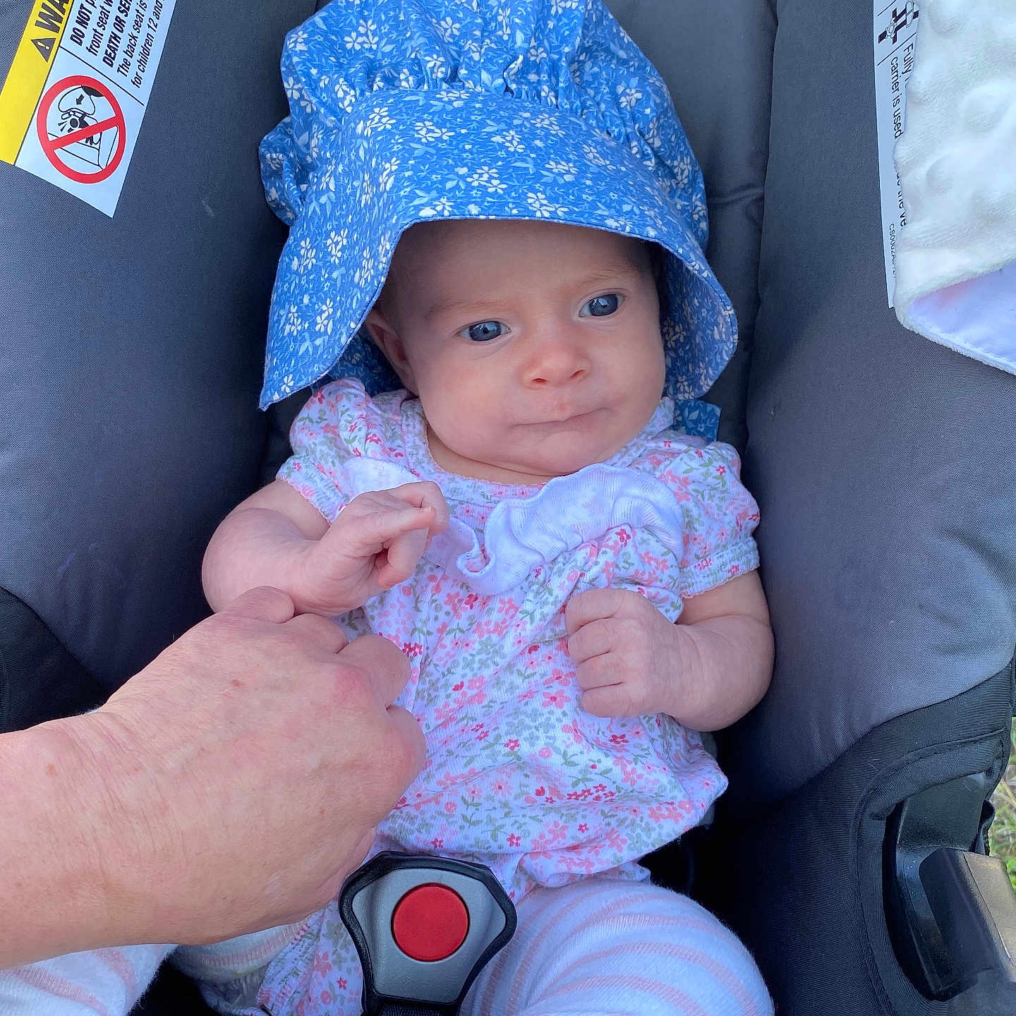 Oakley joined the competition — help win amazing prizes! baby, baseballcap, bonnet, cap, car, clothing, coat, dress, face, furniture, hat, head, newborn, pants, person, photography, portrait, sunhat, transportation, vehicle