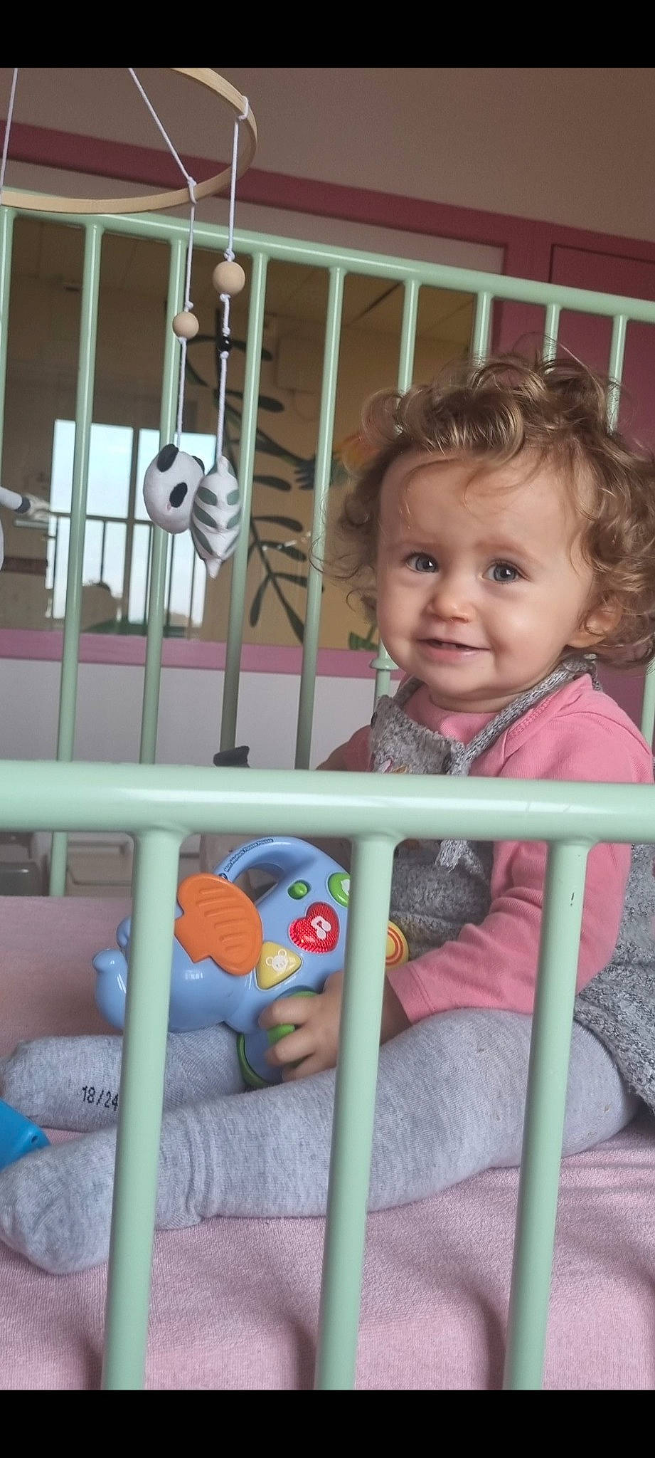 Alexa participe au concours pour gagner de l'argent avec cette photo : baby, baby_products, baby_safety, baby_toddler_clothing, cheek, child, cradle, eye, fun, happy, joy, mammal, nose, organ, person, product, skin, stuffed_toy, toddler, toy