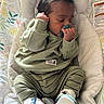 Wesley joined the competition — help win amazing prizes! baby, baby_seat, baby_shoes, child, comfortable, cozy_clothing, cozy_vibes, cushion, cute, green_outfit, indoor, infant, newborn, pacifier, patterned_fabric, peaceful, resting, sleeping, small_hands, soft_texture
