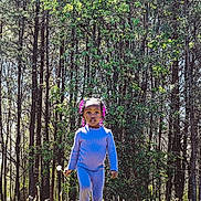 Italy joined the competition — help win amazing prizes! child, outdoor, grass, trees, forest, sunlight, dandelion, nature, person, portrait, greenery, daylight, standing, curious, playful, casual_clothing, happy, young_child, colorful_hair, smiling