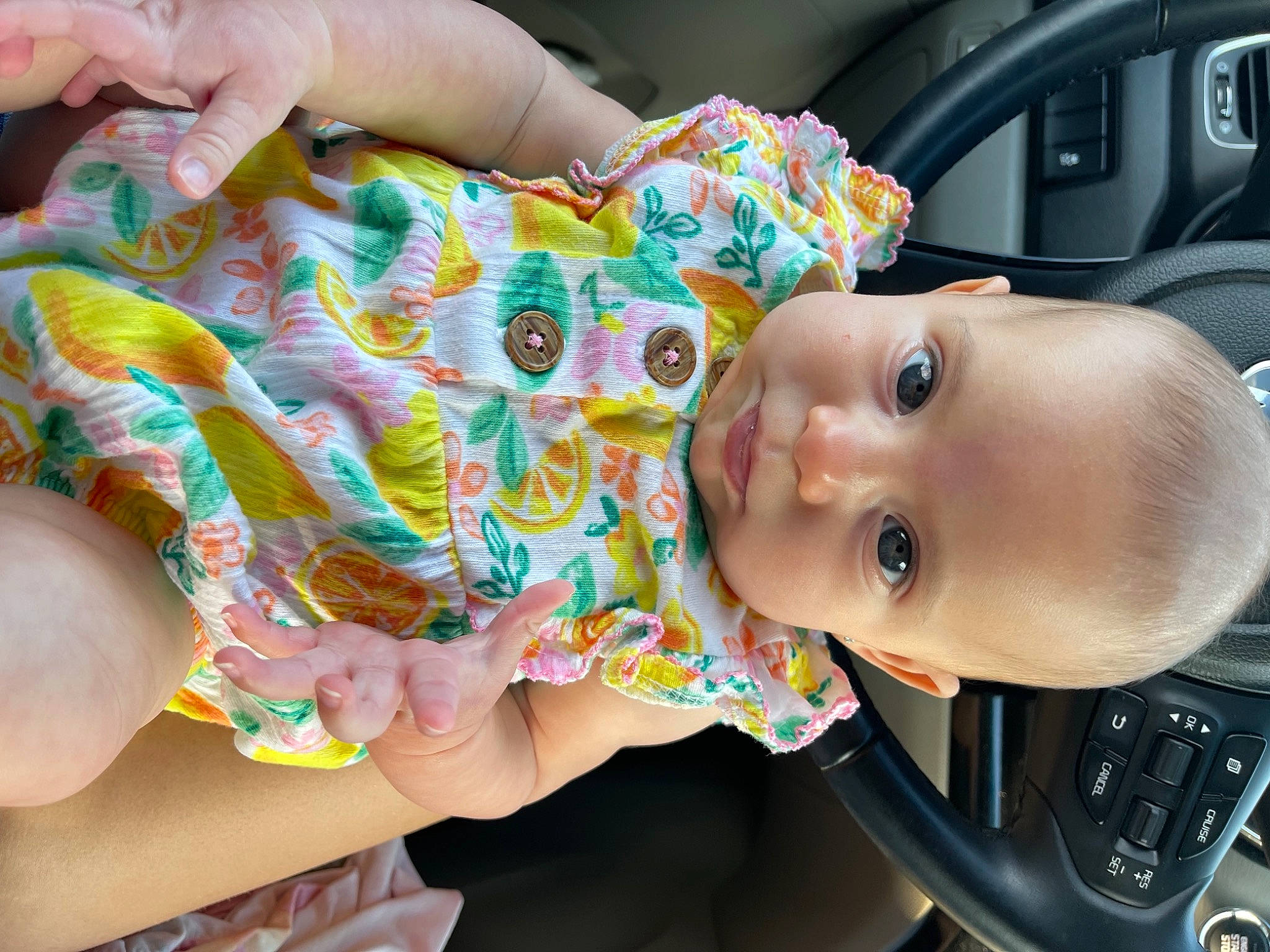 Gwendolyn joined the competition — help win amazing prizes! baby, baby_products, baby_toddler_clothing, car_seat, child, eye, family_car, finger, fun, hand, happy, motor_vehicle, mouth, nail, nose, person, thumb, toddler, toy, vehicle
