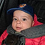 Lylio a rejoint le concours — aidez-le/la à gagner de superbes lots ! baby, child, car_seat, jacket, cap, face, eyes, straps, seatbelt, clothing, infant, portrait, cute, expression, hat, indoor, young_child, person, closeup, safety