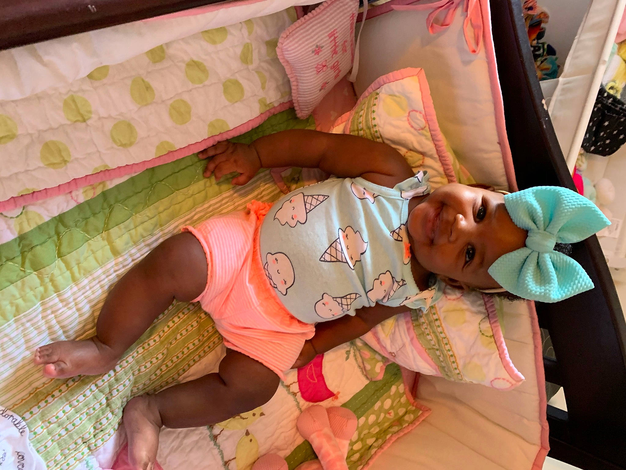 Sydney joined the competition — help win amazing prizes! baby, child, headwear, joy, person, pink, textile, toddler