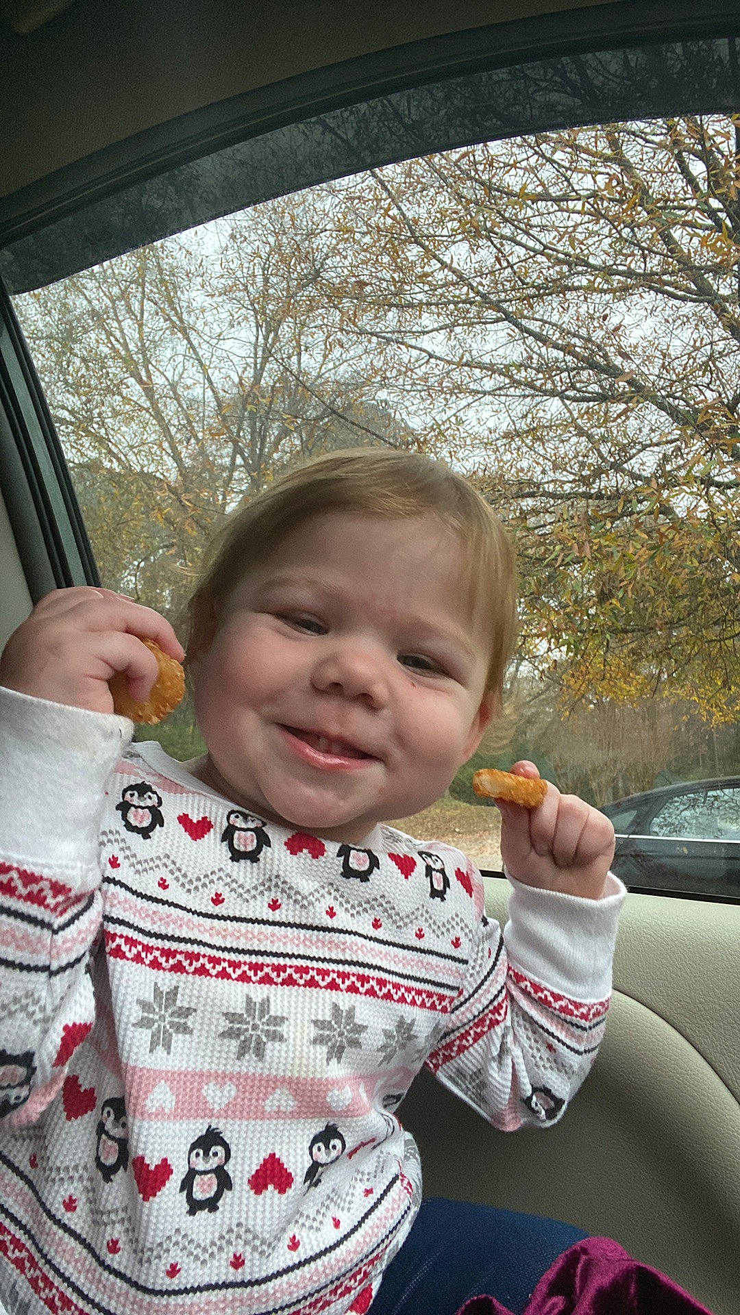Macie joined the competition — help win amazing prizes! baby, cheek, chin, face, facial_expression, finger, gesture, grass, hairstyle, hand, happy, joy, lip, mouth, nose, person, skin, sky, sleeve, smile