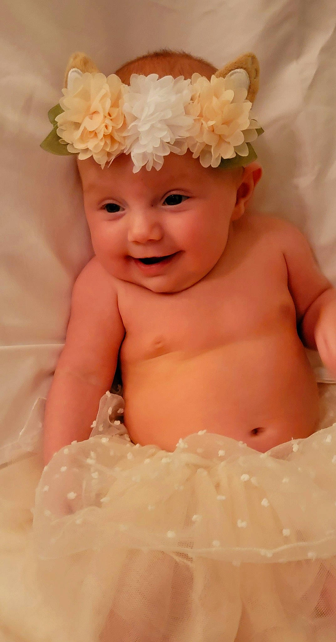 Olivia joined the competition — help win amazing prizes! baby, baby_toddler_clothing, beauty, cap, child, event, eyebrow, finger, flower, fun, happy, headband, headgear, headpiece, headwear, jewellery, joy, person, petal, pink