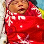 Idalia joined the competition — help win amazing prizes! baby, blanket, child, cozy, cute, face, holiday, indoors, infant, newborn, peaceful, portrait, red_blanket, resting, sleeping, snowflake_pattern, soft, striped_hat, warm, wrapped