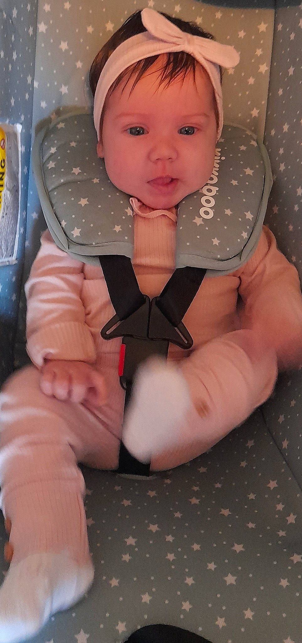 Shelby-rae joined the competition — help win amazing prizes! baby, baby_products, baby_toddler_clothing, cheek, child, comfort, eye, fashion_accessory, finger, gesture, human_leg, leg, person, pink, sitting, skin, sleeve, thigh, thumb, toddler