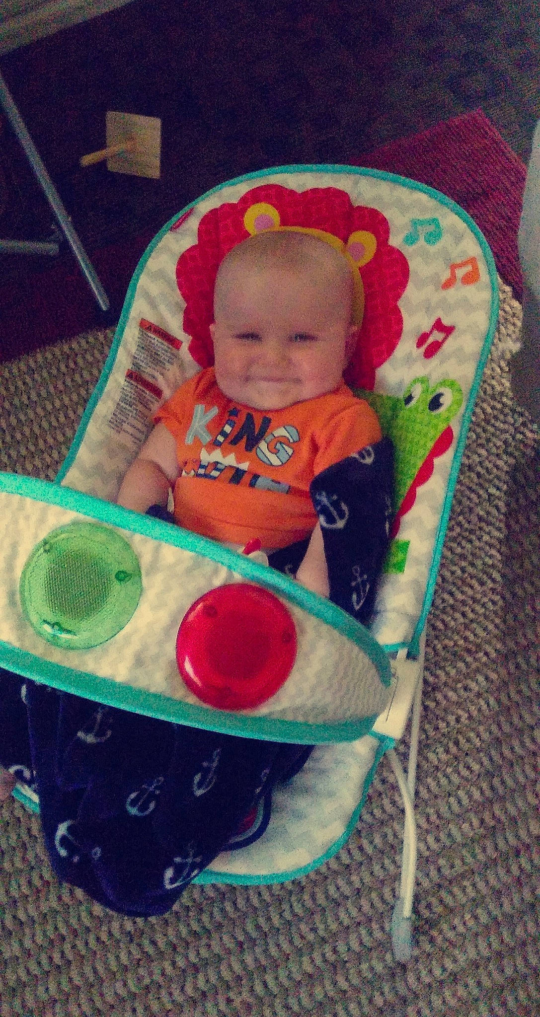 Cole joined the competition — help win amazing prizes! baby, baby_products, baby_toys, cheek, child, joy, person, play, product, skin, smile, toddler