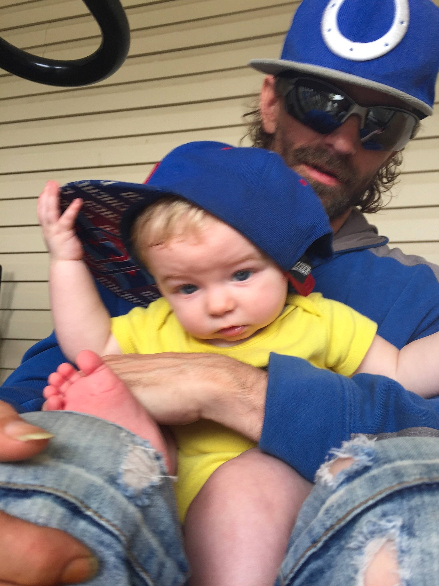 Brett joined the competition — help win amazing prizes! baby, baseball_cap, blue, cap, child, electric_blue, event, fun, goggles, happy, hat, headgear, headwear, lap, leisure, muscle, person, sun_hat, t_shirt, thigh