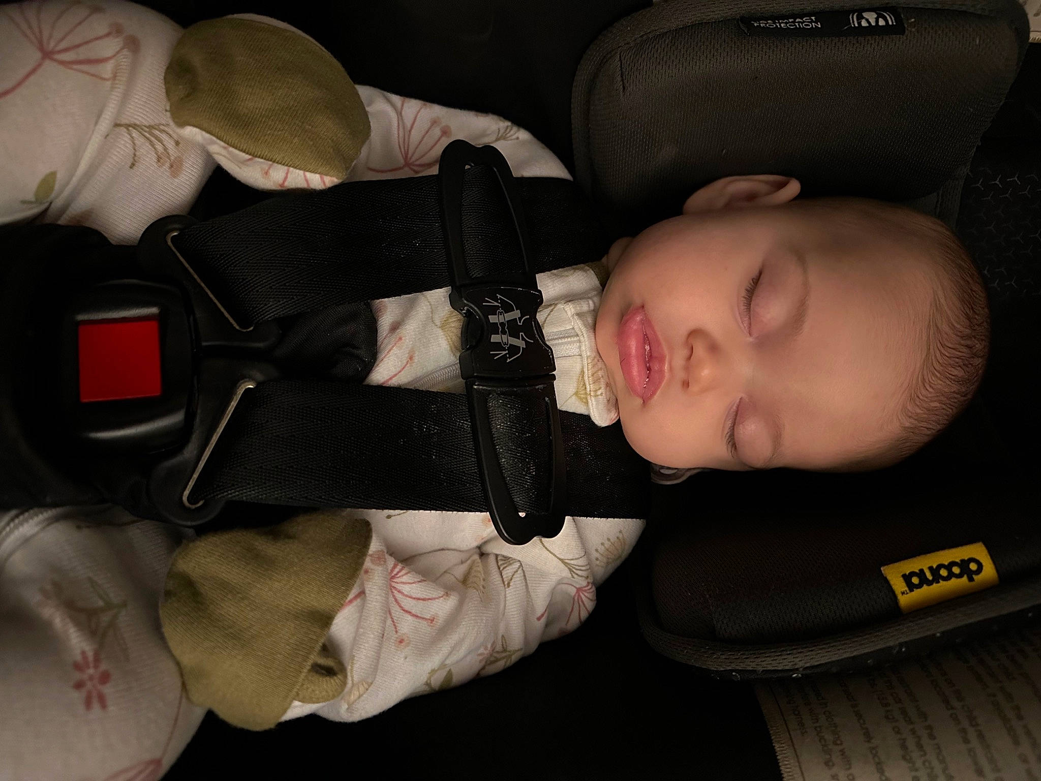 Aubree is registered to the contest to win money with this photo: auto_part, baby, baby_carriage, baby_products, baby_toddler_clothing, car_seat, cheek, child, comfort, eyelash, finger, mammal, nail, person, sitting, skin, sleeve, thumb, toddler, vertebrate