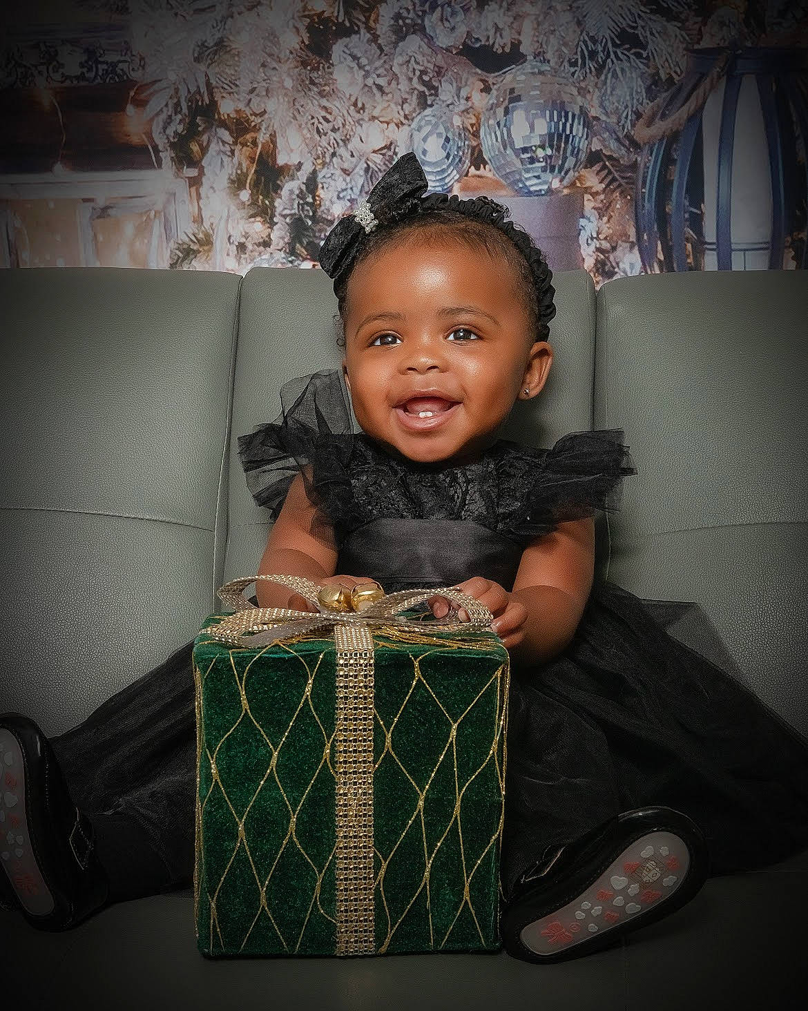 Brinley joined the competition — help win amazing prizes! baby, baby_toddler_clothing, bag, basket, child, curtain, darkness, flash_photography, flooring, fun, happy, luggage_and_bags, net, pattern, person, room, sitting, smile, storage_basket, toddler