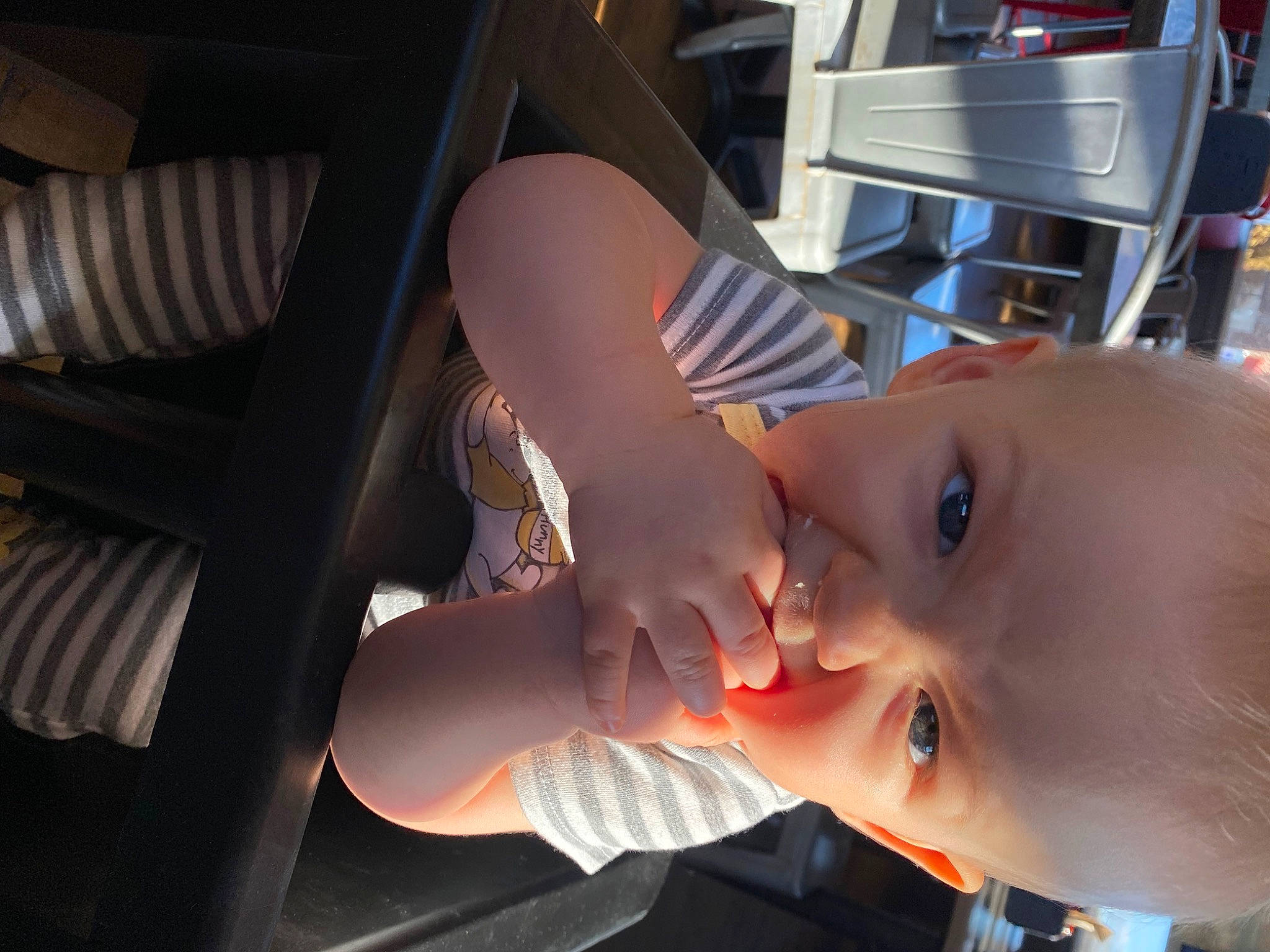 Wyatt joined the competition — help win amazing prizes! auto_part, automotive_exterior, automotive_lighting, baby, car_seat, chair, chest, child, dress, eyewear, finger, fun, home_appliance, human_leg, mouth, nose, person, smile, toddler, vacation