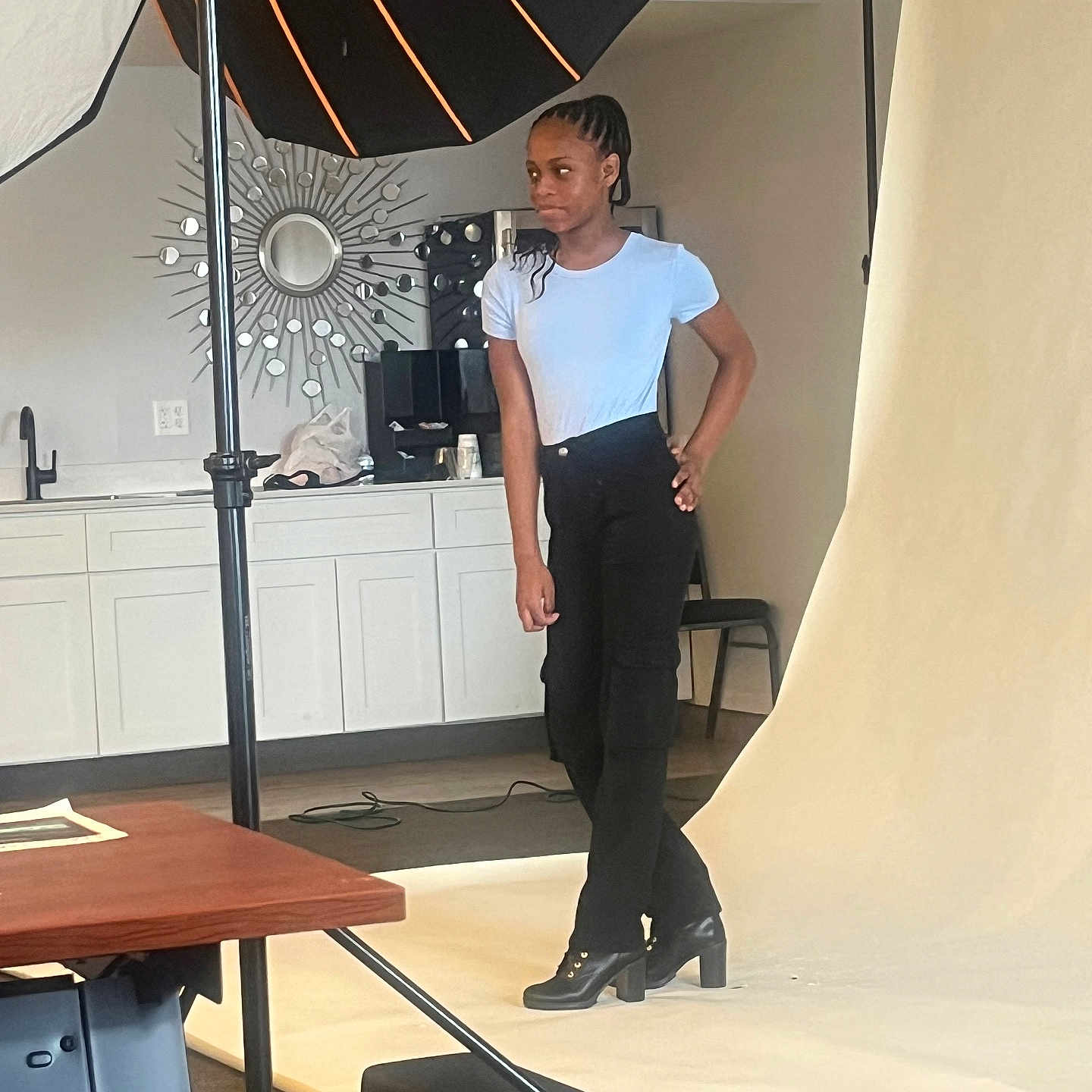 Antiana joined the competition — help win amazing prizes! adult, clothing, desk, female, field, footwear, furniture, golf, golfcourse, highheel, maceclub, nature, outdoors, person, playinggolf, shoe, sport, table, weapon, woman