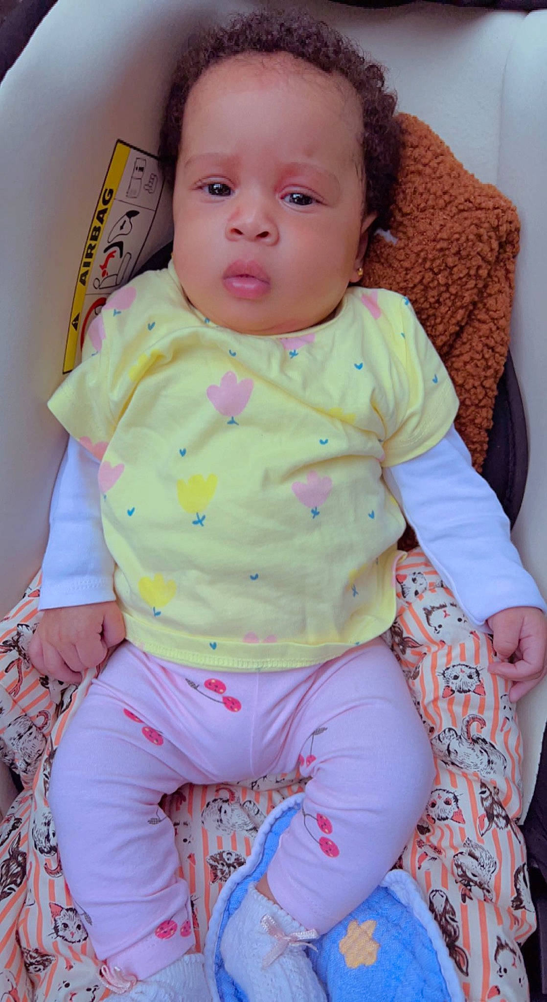 Mia Chance Merkel participe au concours pour gagner de l'argent avec cette photo : baby, baby_toddler_clothing, cheek, chin, eye, eyebrow, eyelash, face, happy, head, iris, lip, nose, organ, person, pink, product, skin, sleeve, textile