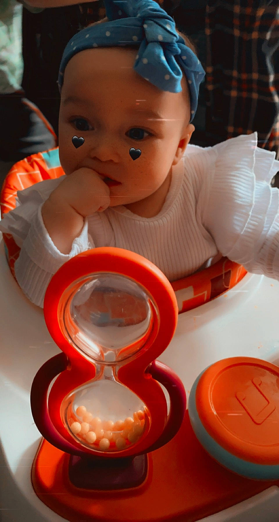 Arizona joined the competition — help win amazing prizes! baby, baby_playing_with_toys, baby_products, baby_toddler_clothing, baseball_cap, cap, cheek, child, circle, drinkware, eyelash, fun, hat, headwear, person, plastic, play, red, room, sitting