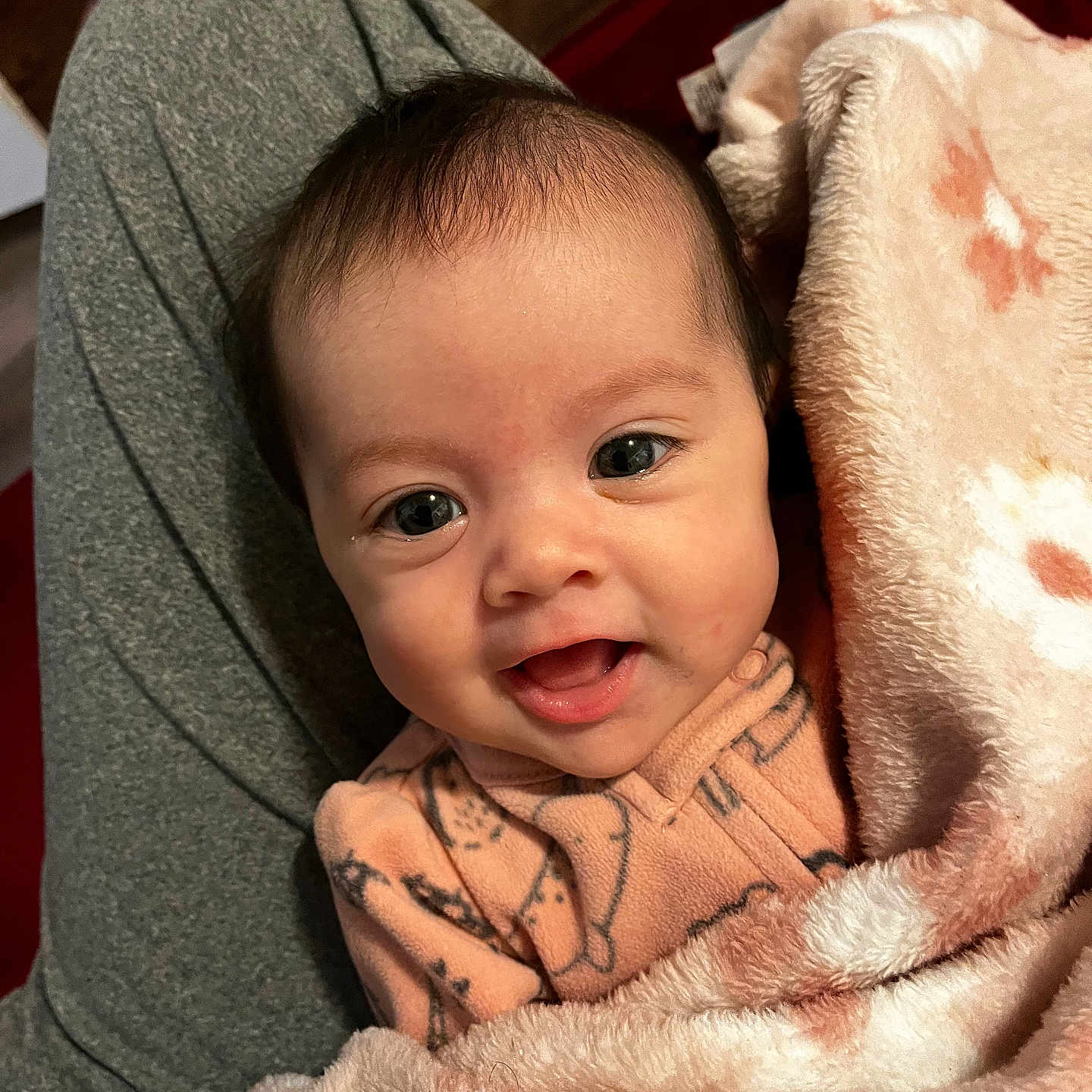 Aurelia joined the competition — help win amazing prizes! baby, blanket, clothing, couch, face, furniture, happy, head, homedecor, knitwear, newborn, person, photography, portrait, quilt, skin, smile, sweater, tattoo, towel