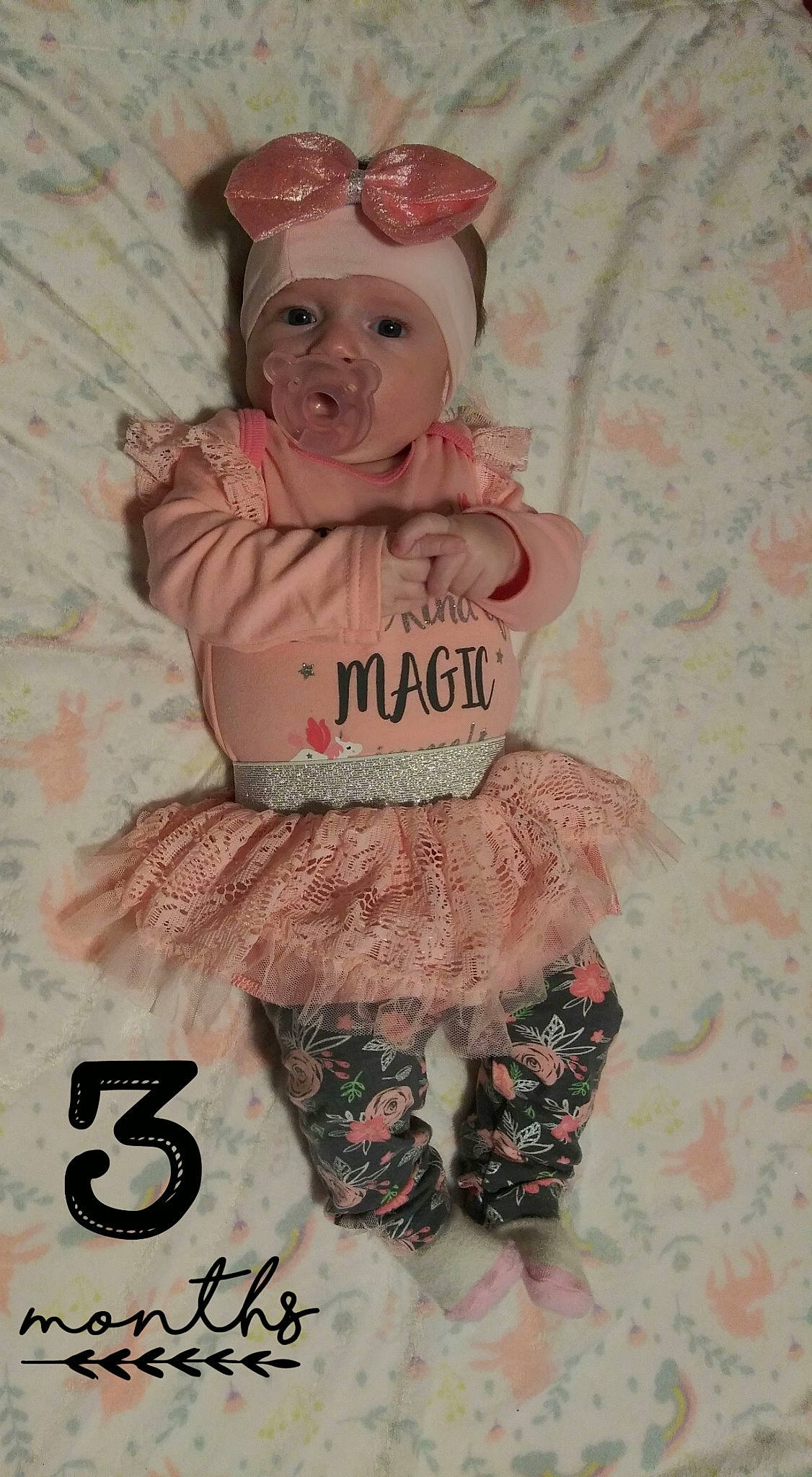 Kaylin is registered to the contest to win money with this photo: baby, baby_toddler_clothing, child, costume_hat, doll, fawn, fictional_character, font, fur, happy, magenta, pattern, peach, pink, ruffle, sweetness, teddy_bear, textile, toy, vintage_clothing
