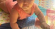 Caleb joined the competition — help win amazing prizes! baby, child, cap, crawling, floor, indoor, infant, looking_up, mesh_cap, patterned_mat, play_mat, portrait, skin, soft_light, toddler, toy_mat, wearing_clothes, young_child, curious, cute
