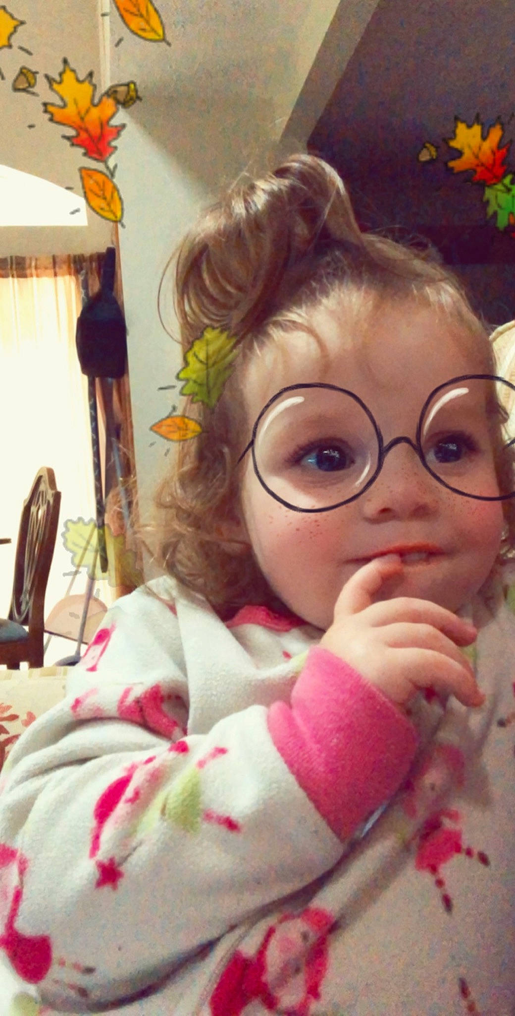 Elayna is registered to the contest to win money with this photo: baby, cheek, child, daughter, face, glasses, lip, nose, person, photography, selfie, skin, smile, toddler