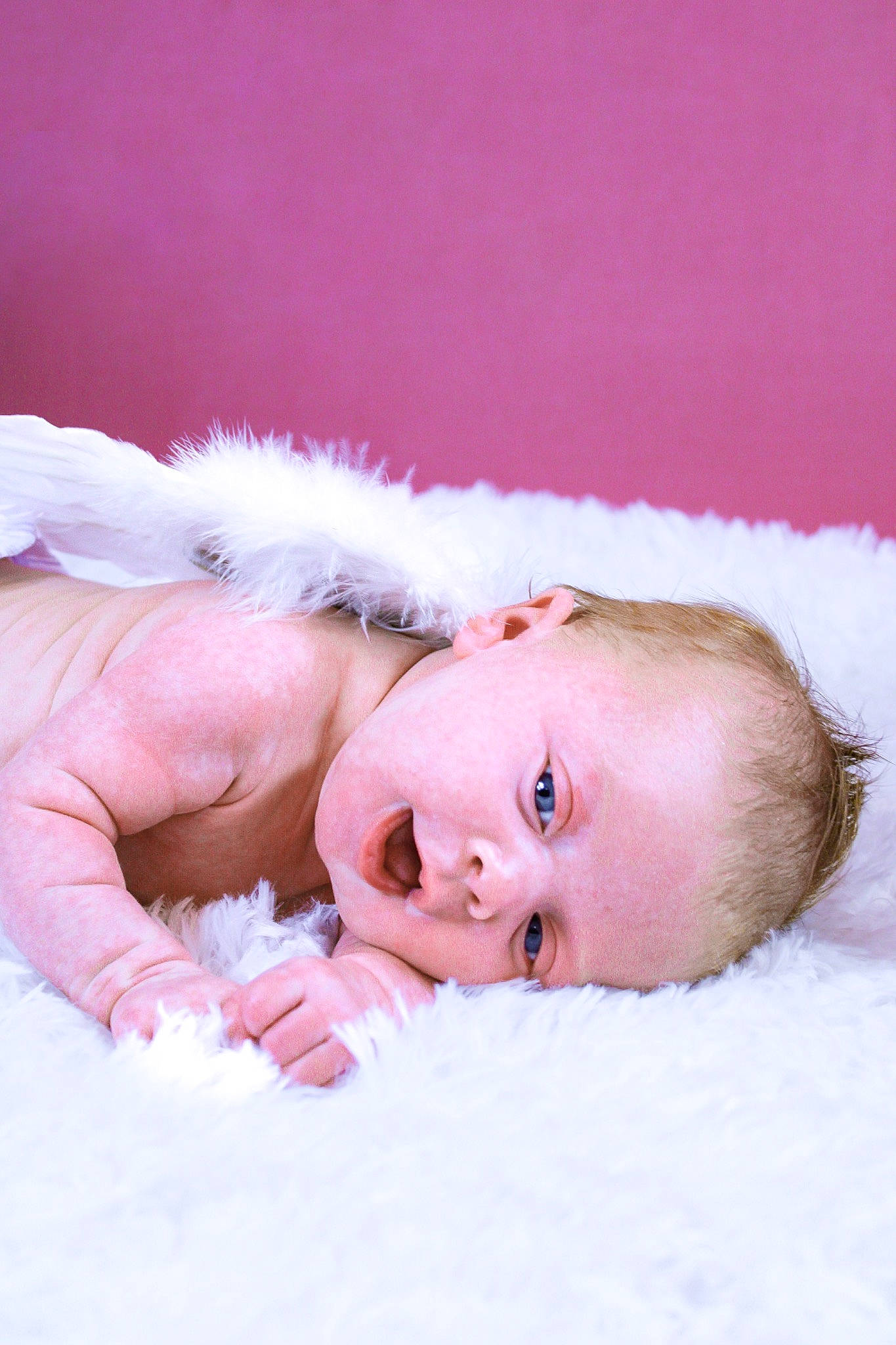 Autumn is registered to the contest to win money with this photo: baby, bedtime, comfort, fawn, fur, hair, linens, peach, person, portrait_photography, sleep, toddler, winter