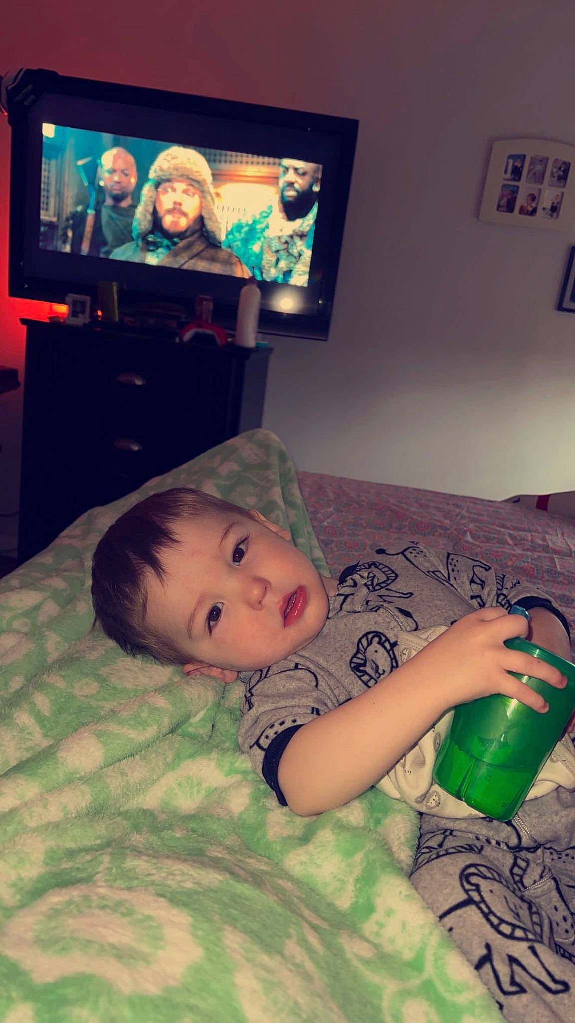 Ryder joined the competition — help win amazing prizes! baby, beauty, cable_television, child, comfort, cool, couch, display_device, entertainment_center, face, flooring, fun, head, headwear, home_appliance, living_room, mouth, person, television, television_set